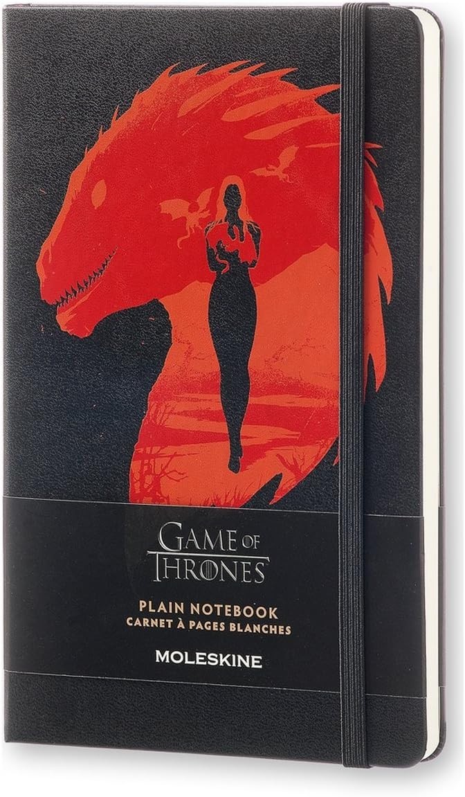 Moleskine Limited Edition Game of Thrones Plain Black Notebook, Shrinkwrapped