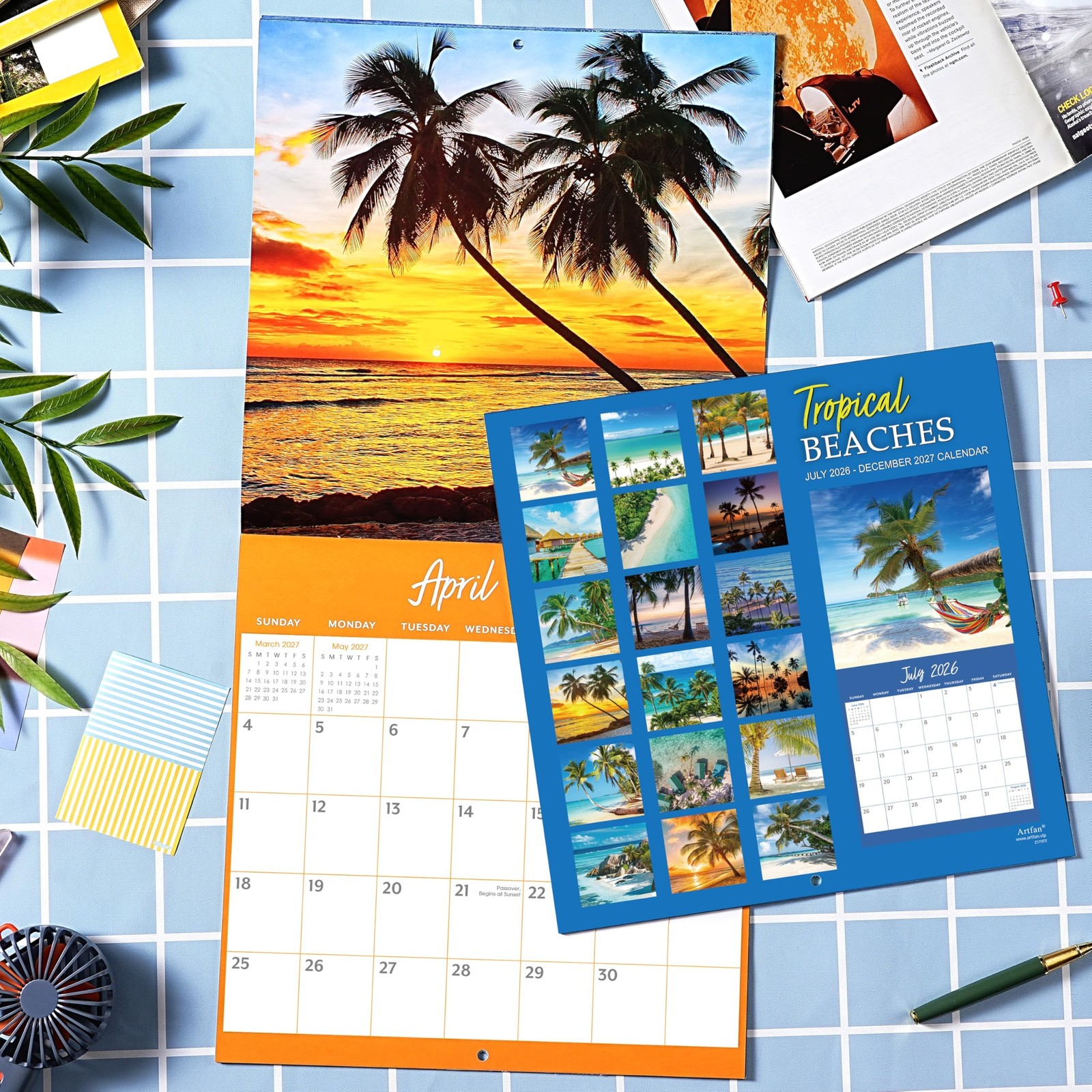 Calendar 2026-2027 – 18 Months Wall Calendar 2026-2027, Jul.2026 – Dec.2027, …