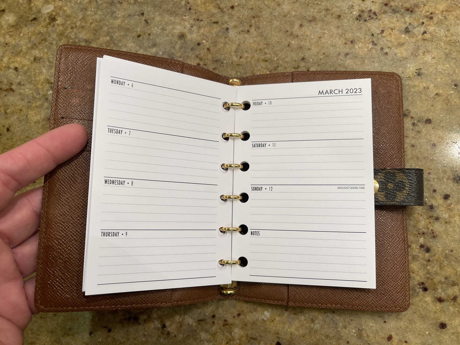 2024 Calendar FITS Louis Vuitton PM Small Agenda: Weekly Organizer+Filler Pages+