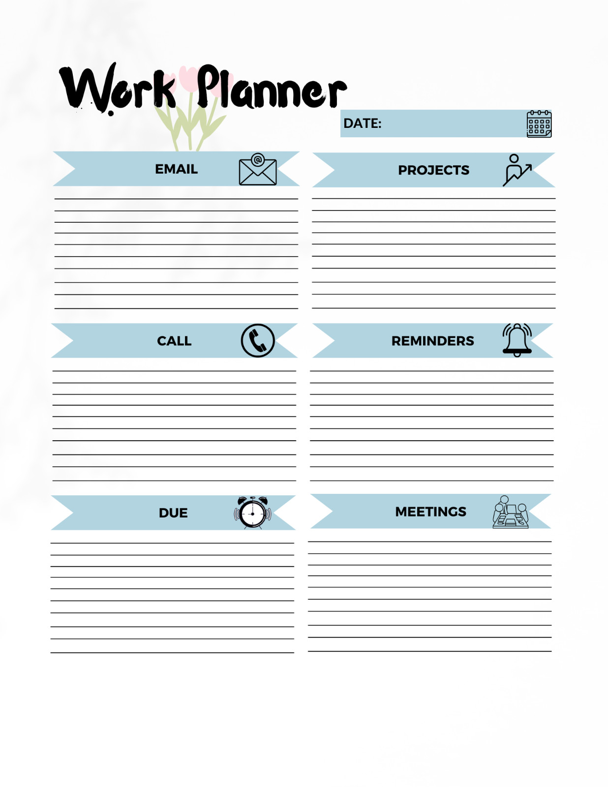 Digital Planner | Daily, Weekly, Work Goodnotes iPad Planner Digital Journal Pdf