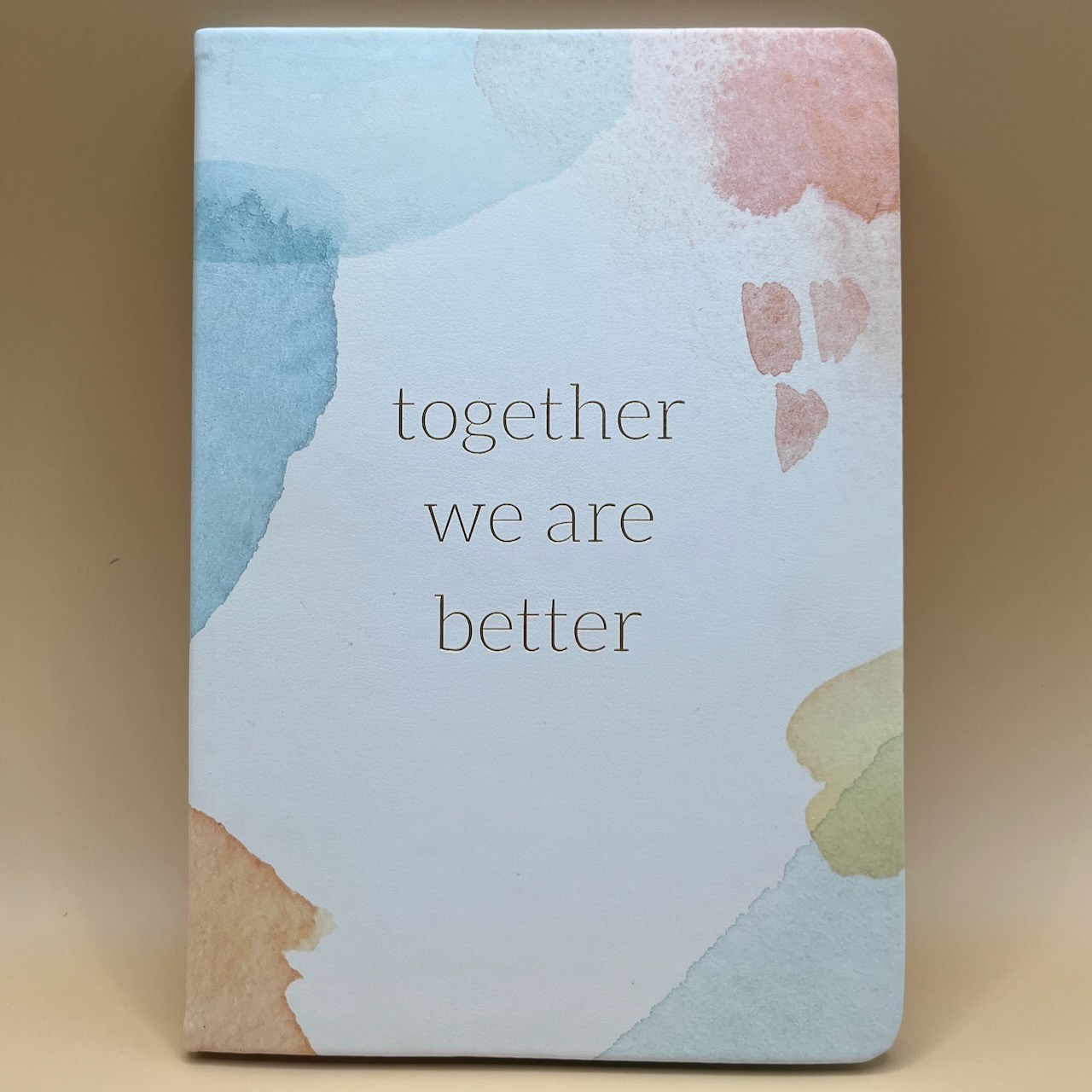 Blank Journal New 256 Ruled Pages w/Bookmark Together We Are Better Eccolo Ltd