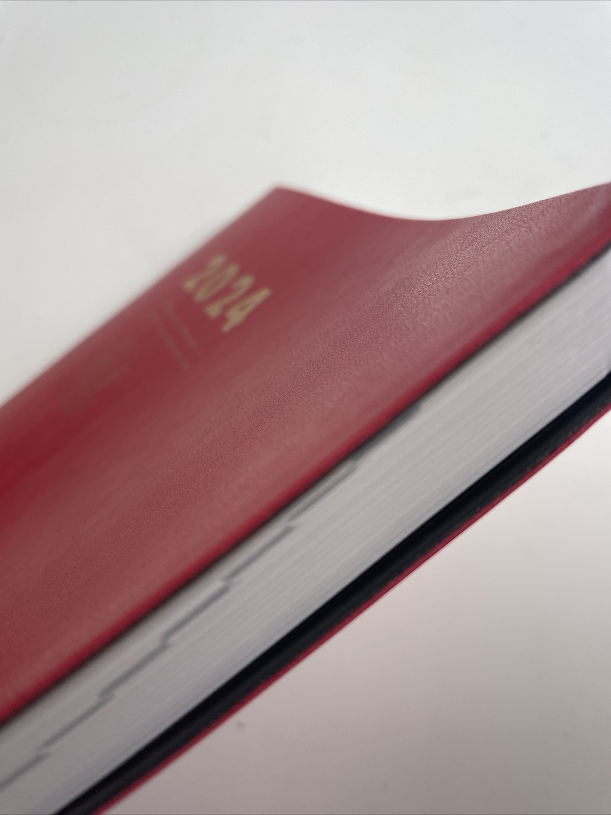 Kinbor Planner 2024 Red A5 2 Days Per Page Chinese hononichi Dupe