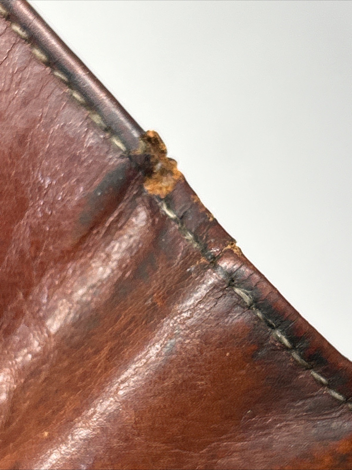Bosca Leather Portfolio Padfolio Organizer USA Made 9×12″ Brown Notebook Vtg