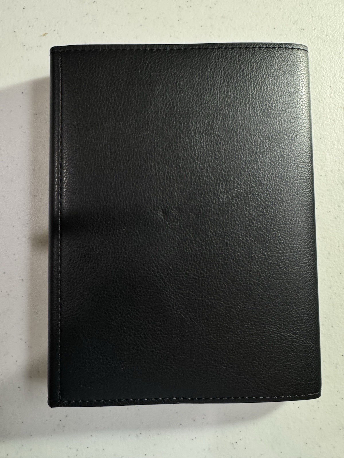 Pen+Gear Black Perforated Simulated Leather Journal With Ivory Acid-Free Ruled