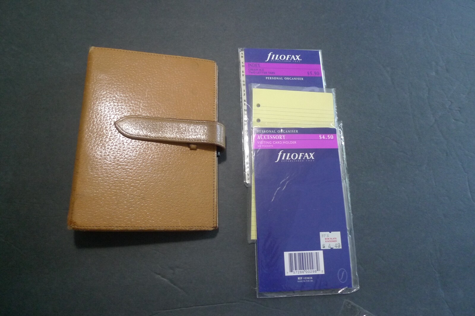 SMYTHSON OF BOND STREET – LEATHER PLANNER – WITH INSERTS – PERSONAL SIZE