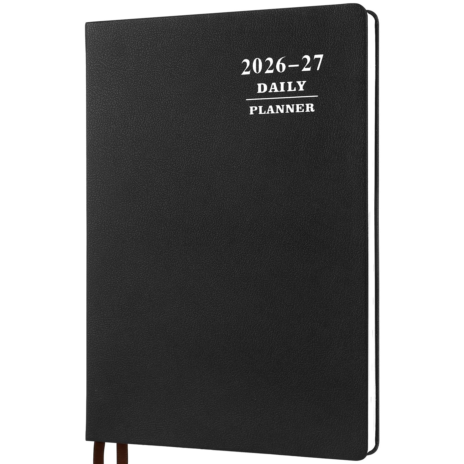 Large Daily Planner 2026-2027, Full Page Per Day, Hourly Schedule, 8.5″x11″, Aca
