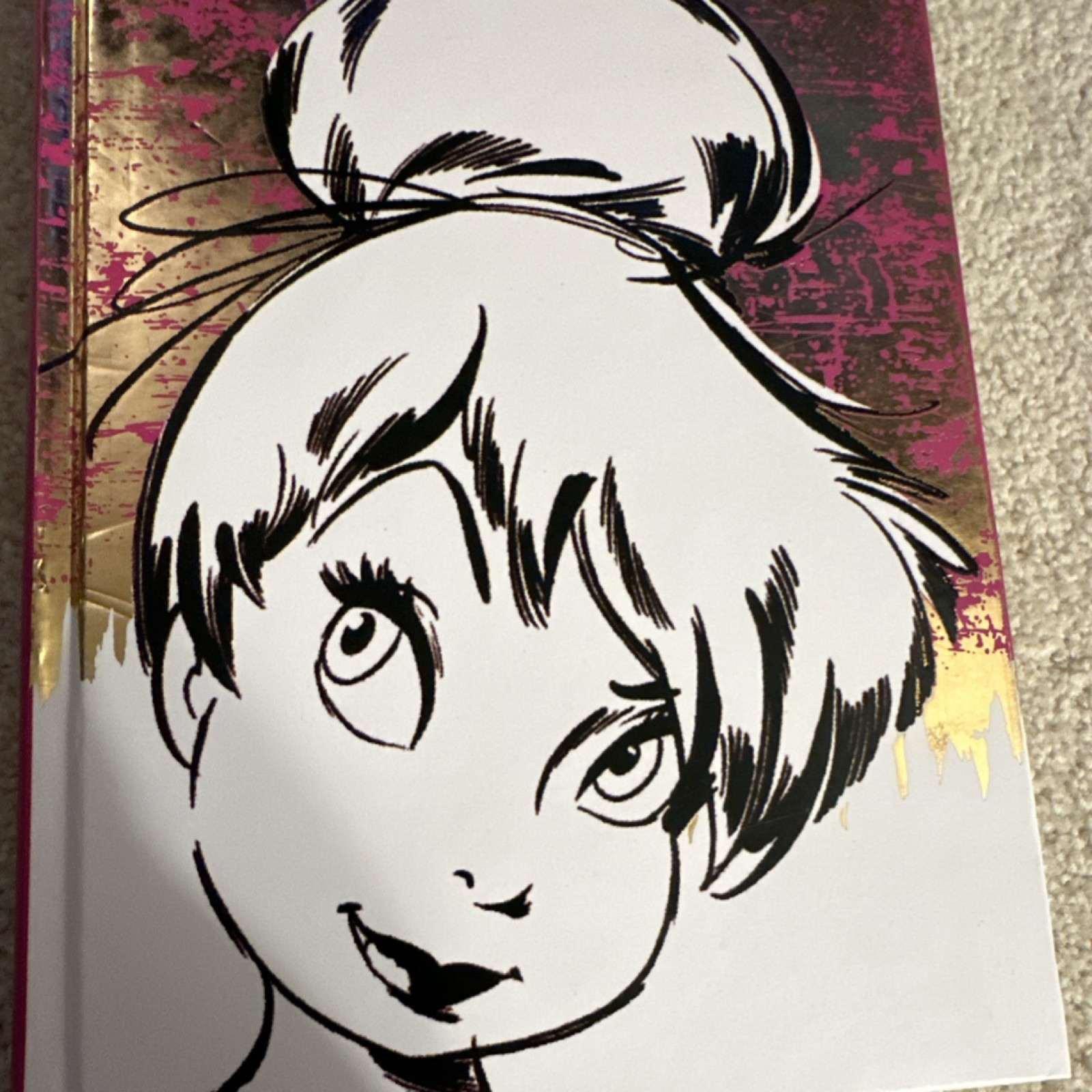 Disney Ariel & Tinker Bell Illustrated Blank Journals Cardboard Cover