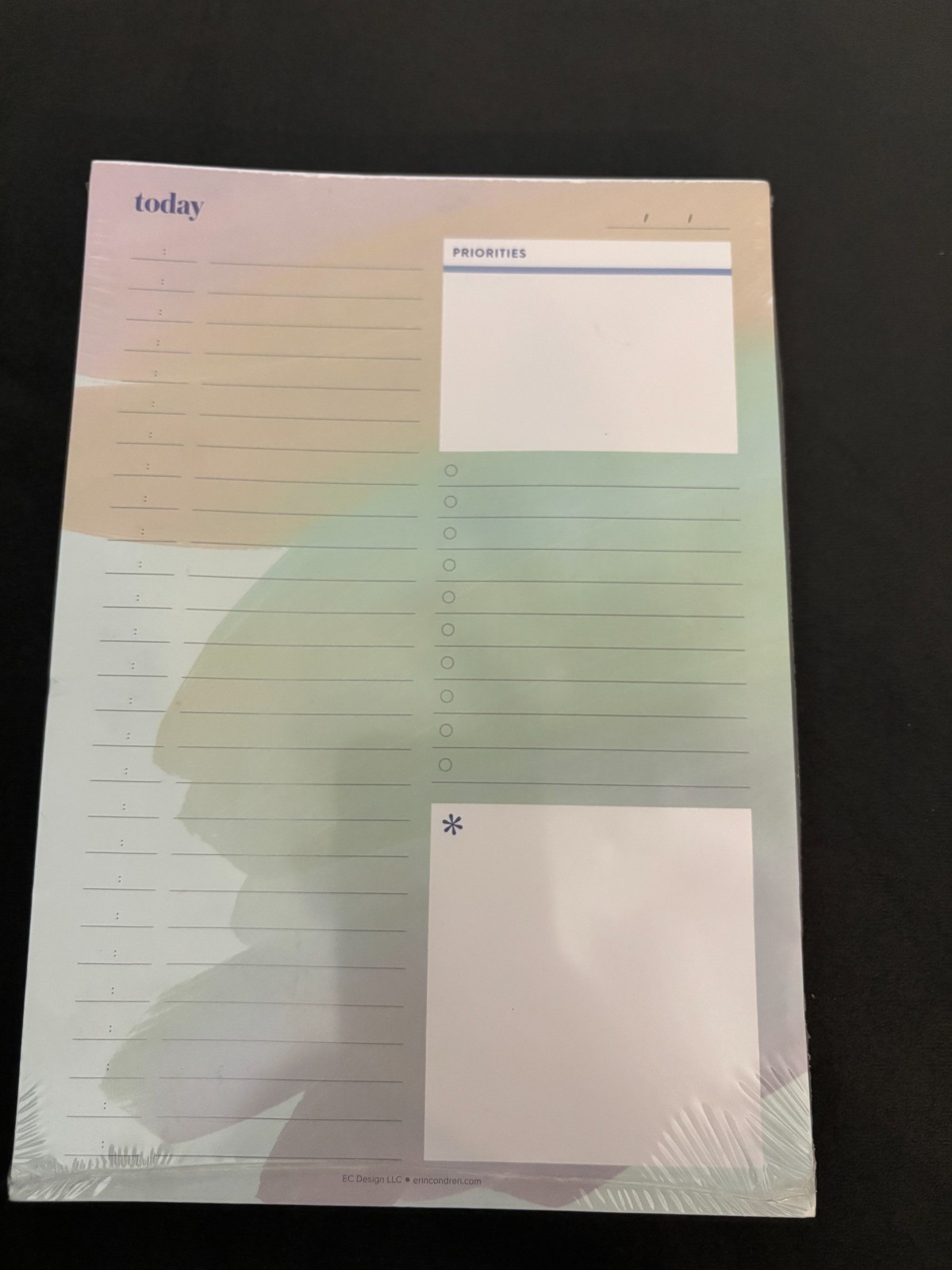 Erin Condren Note Pads, set of 2, Wellness pad & Today pad, BRAND NEW in wrapper