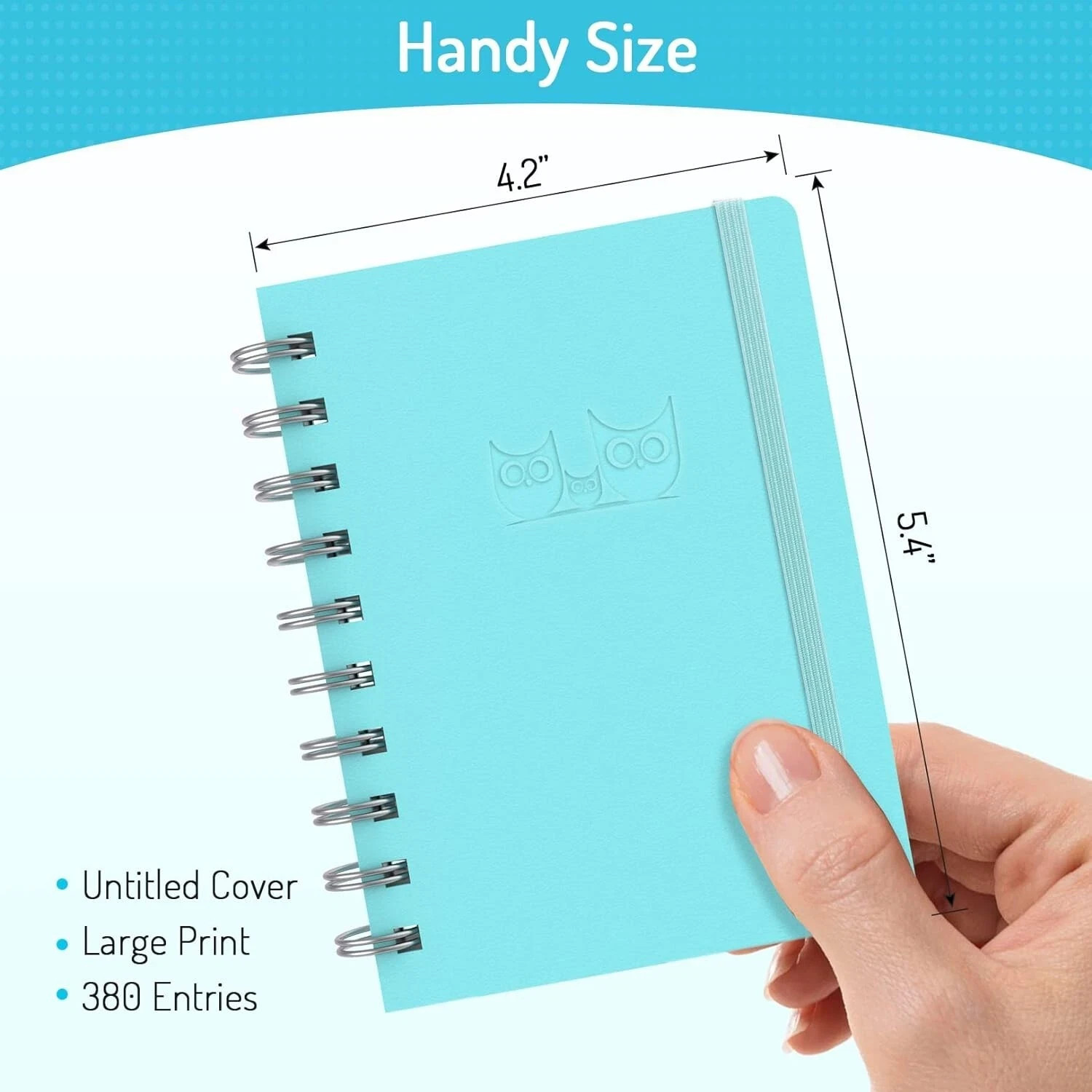 Password Book with Individual Alphabetical Tabs, 4″X5.5″ Small Password Notebook