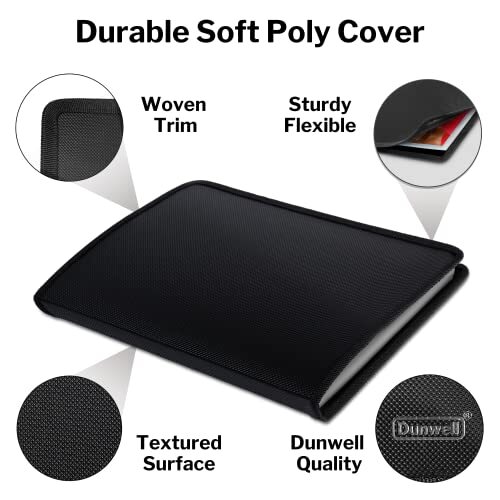 Art Portfolio Binder 8.5X11 – (Black) Portfolio Folder For Artwork Letter Size