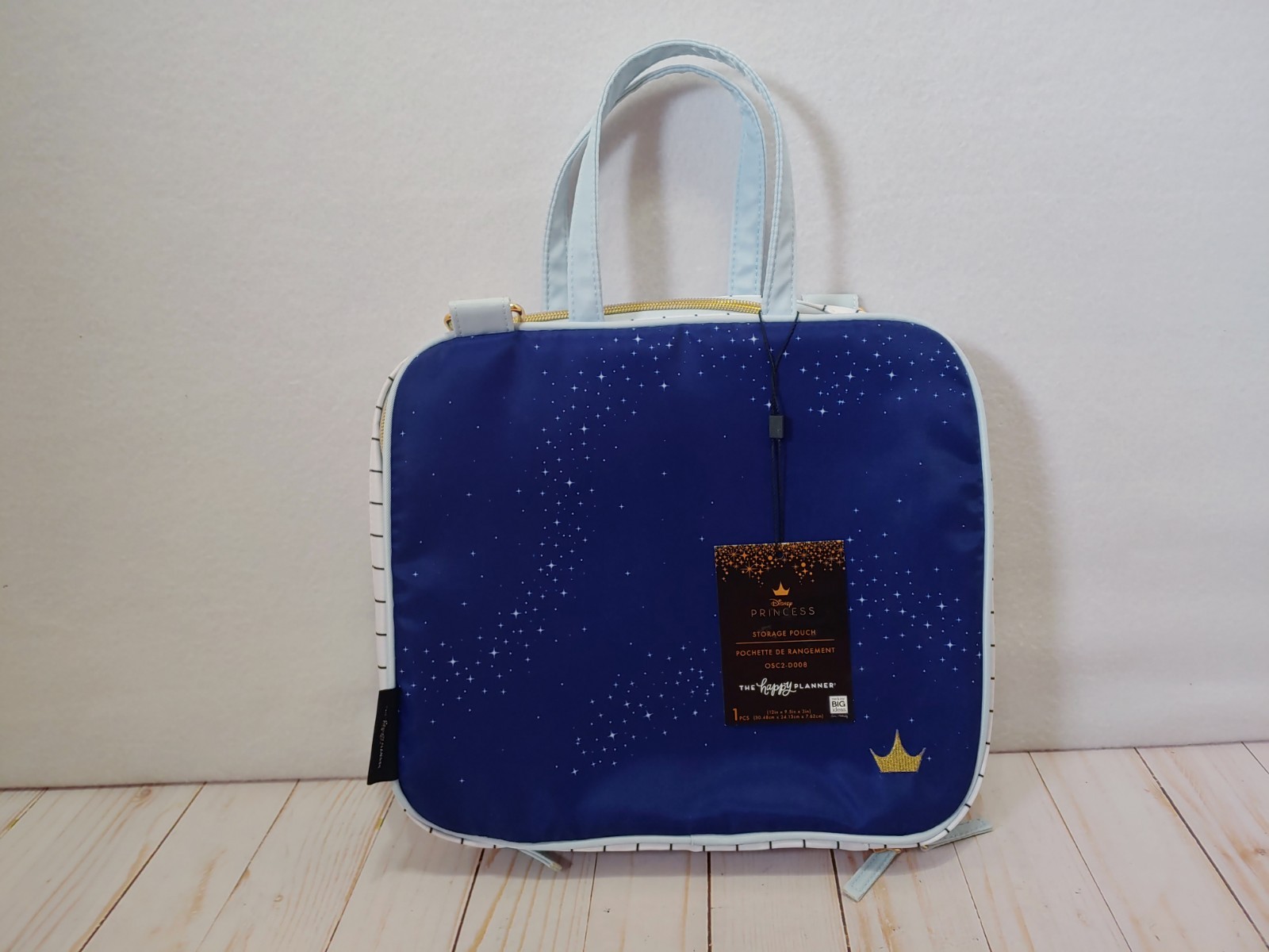 The Happy Planner Disney Princess Storage Pouch Zip Around Carry Bag New W Tag
