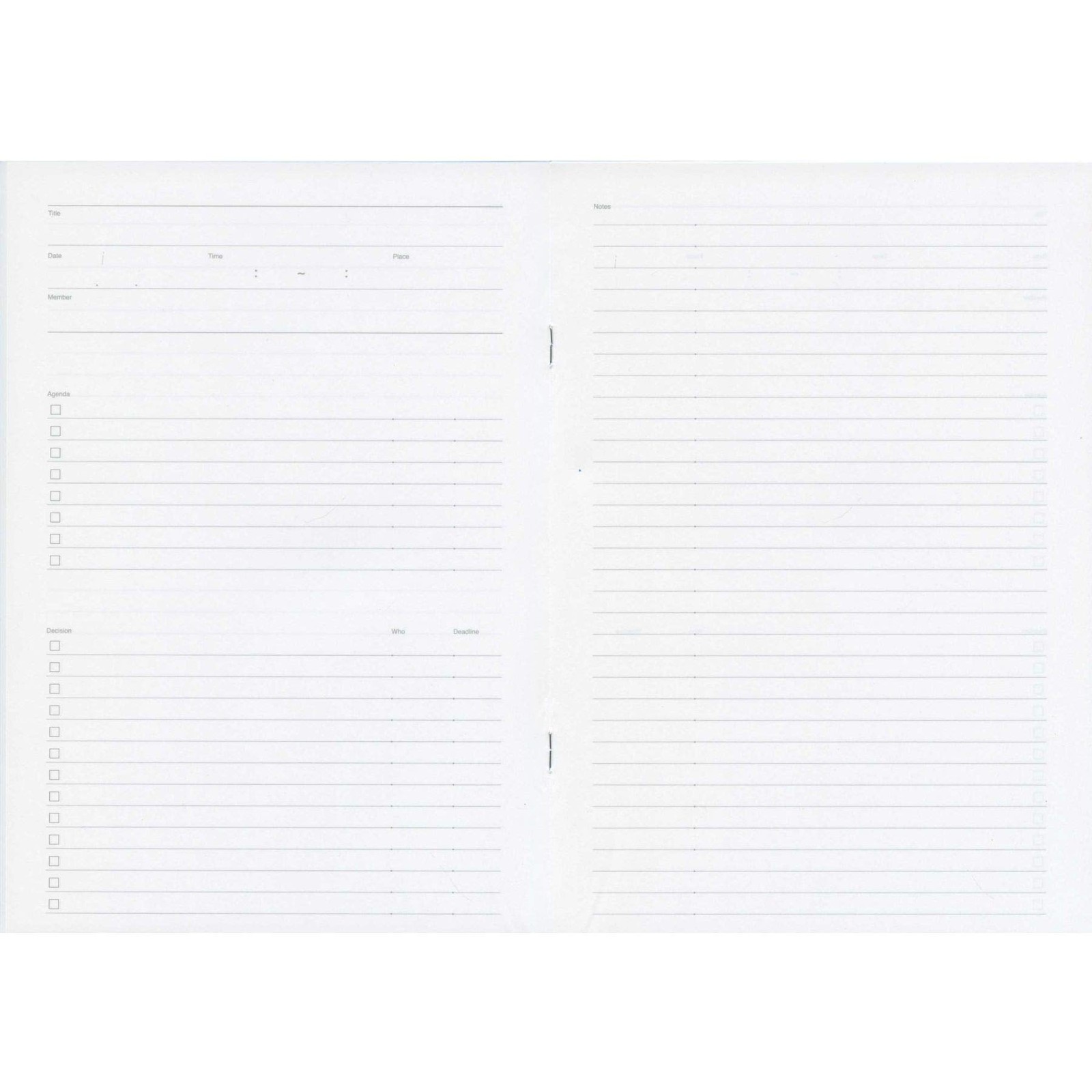 B5 Function Notebook MEETING NOTEBOOK LDNT-B5 Luddite