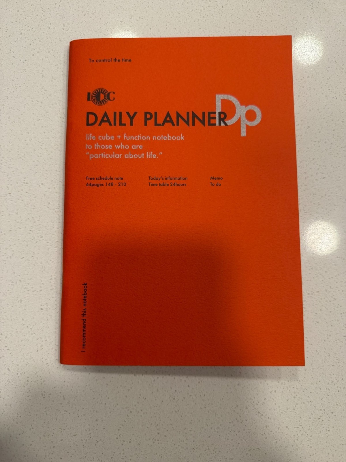 Luddite Daily Planner Notebook – 64 Pages – A5 Slim Size – New (Made in Japan)