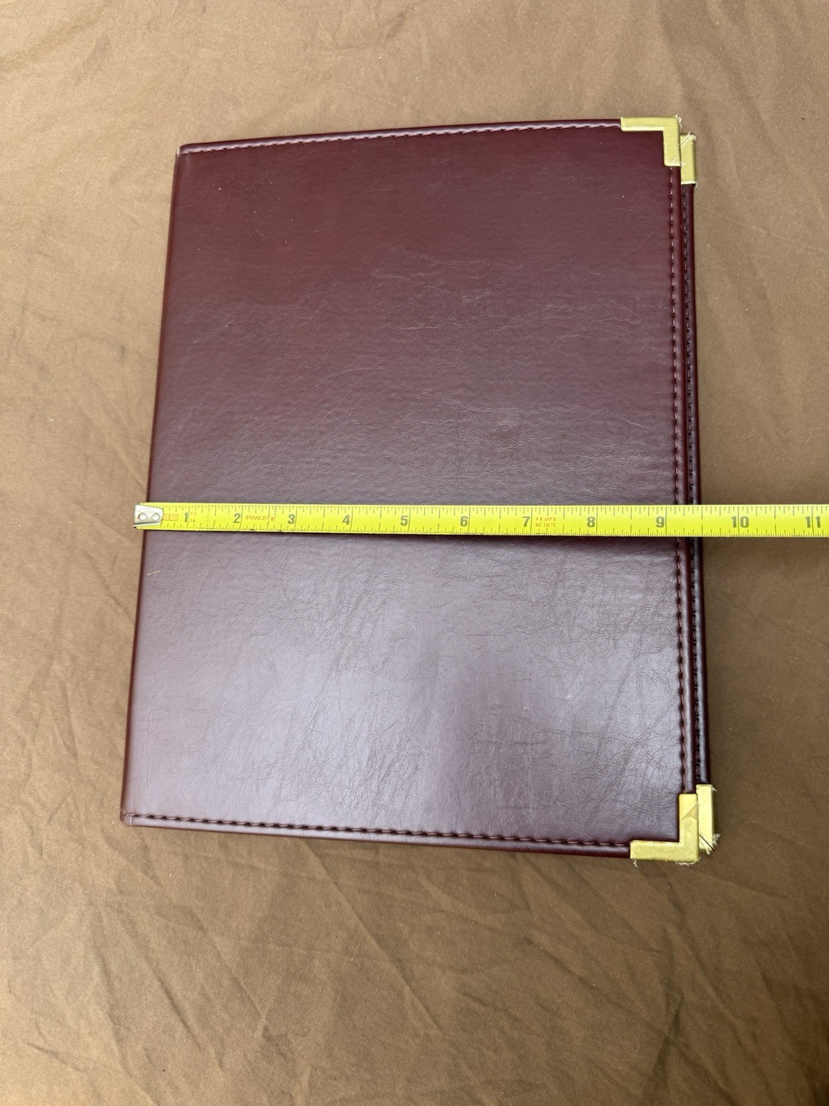 Vtg Ampad Faux Leather Document Notepad Holder Folder Organizer Expandable Folio