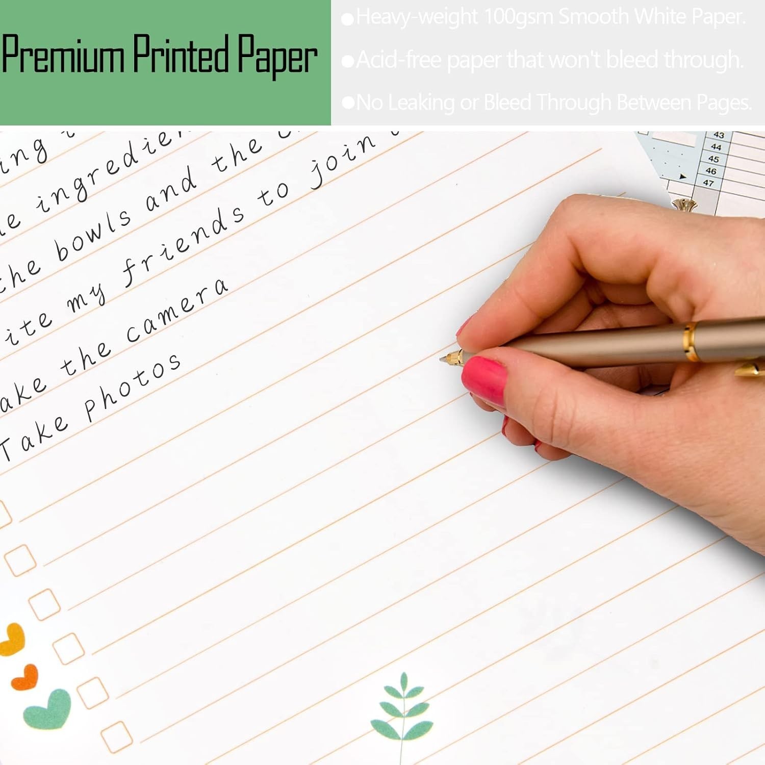 Colorful A6 Planner Inserts – 90 Double-Sided Pages for Ultimate Productivity