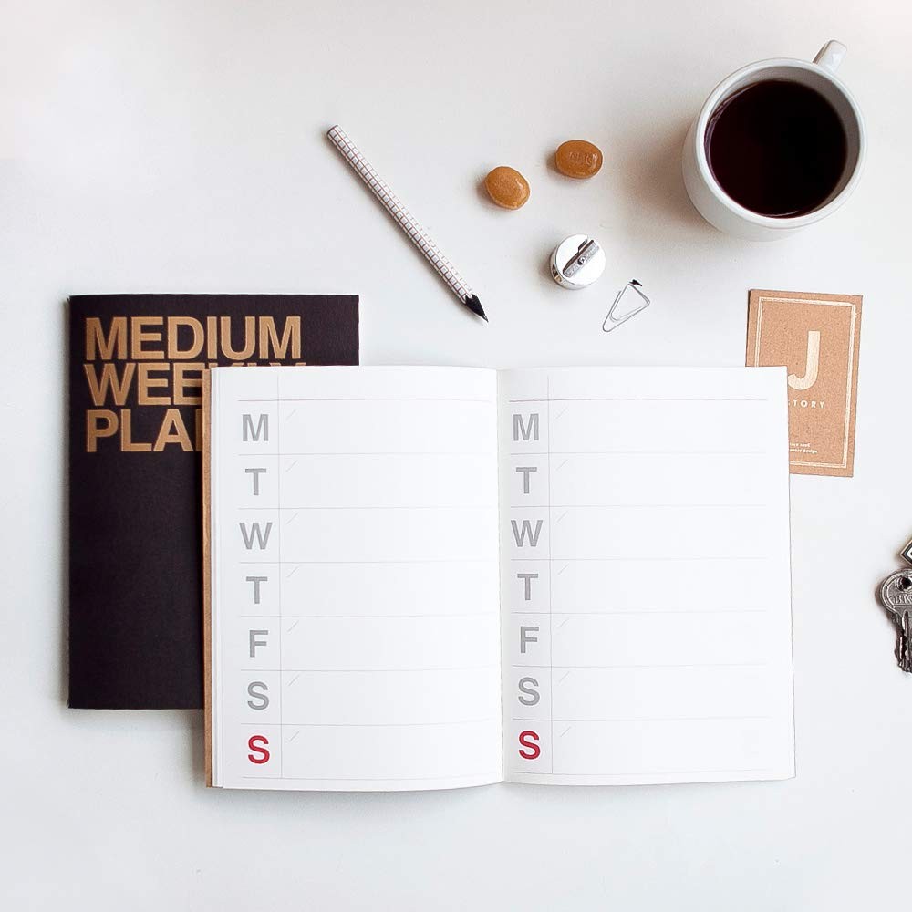 Jstory Medium Weekly Planner Lays Flat Undated Year Round Unknown_binding