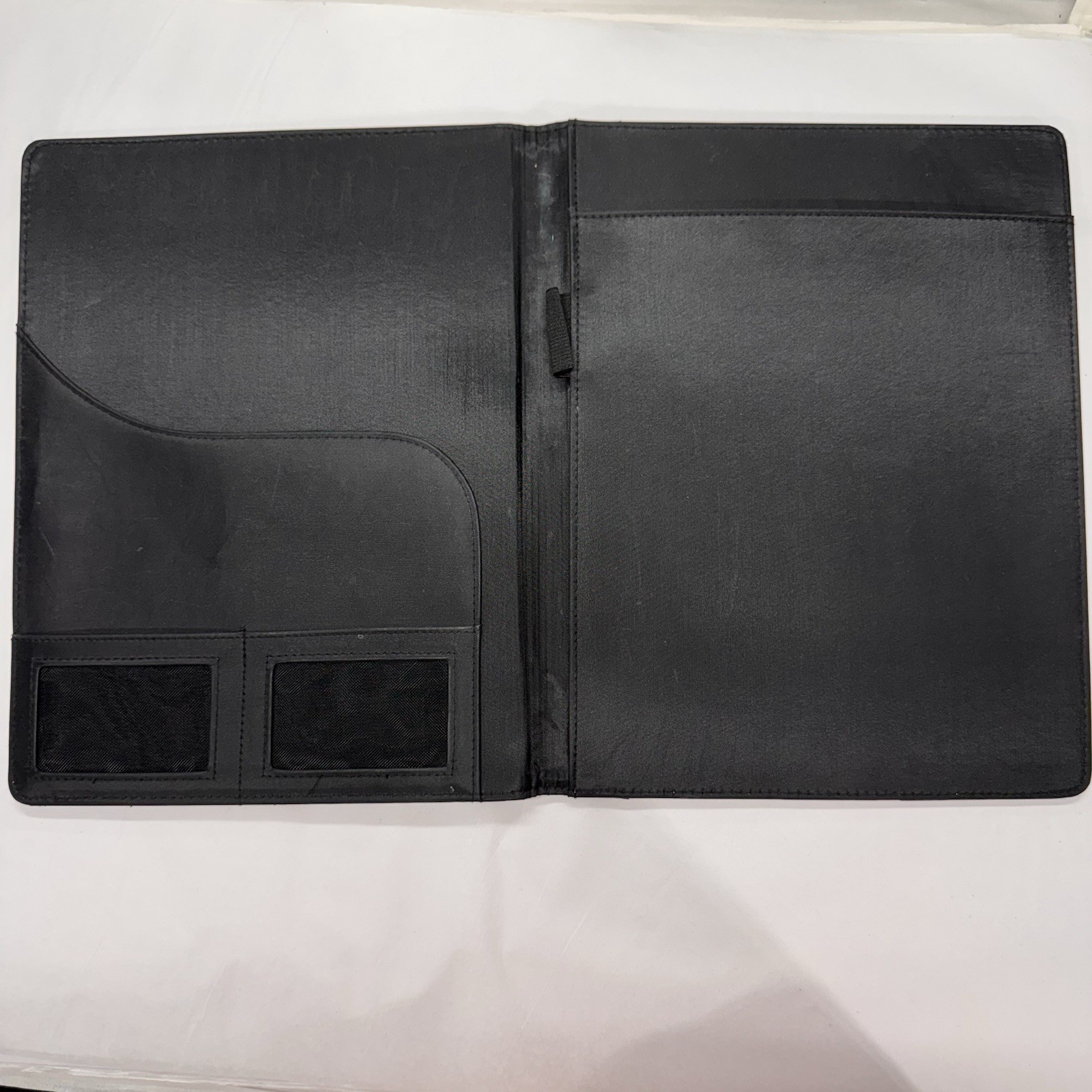 “BEER ALWAYS IN GOOD TASTE” Black Leather Legal Pad Size Pad-Folio Beer Business