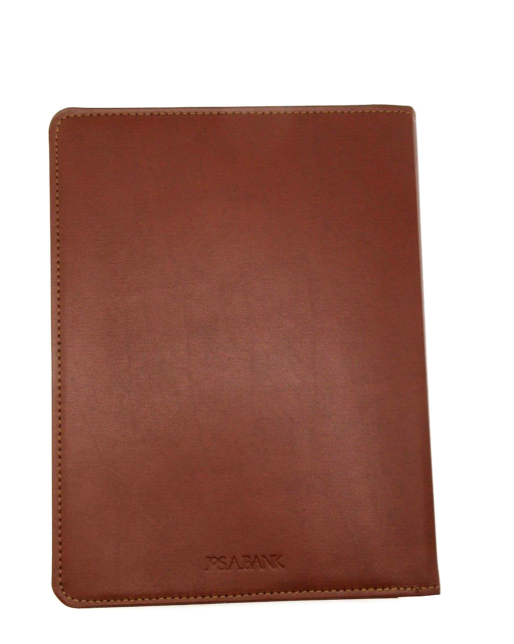 Jos. A. Bank Notebook 9″ Leather Cover Refillable Spiral 144 Lined Pages Brown