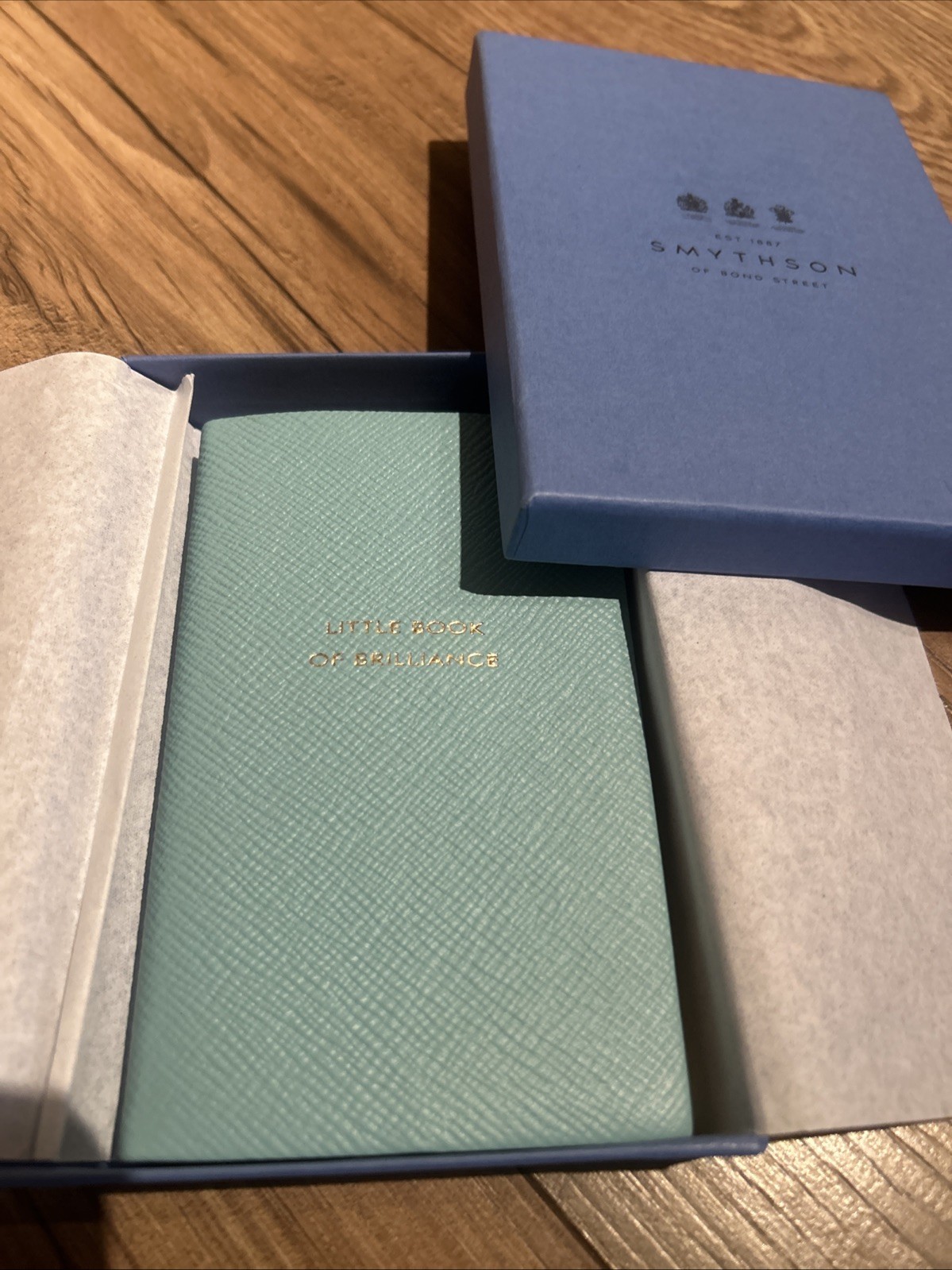 Smythson leather journal “Little Book of Brilliance.” Brand new.