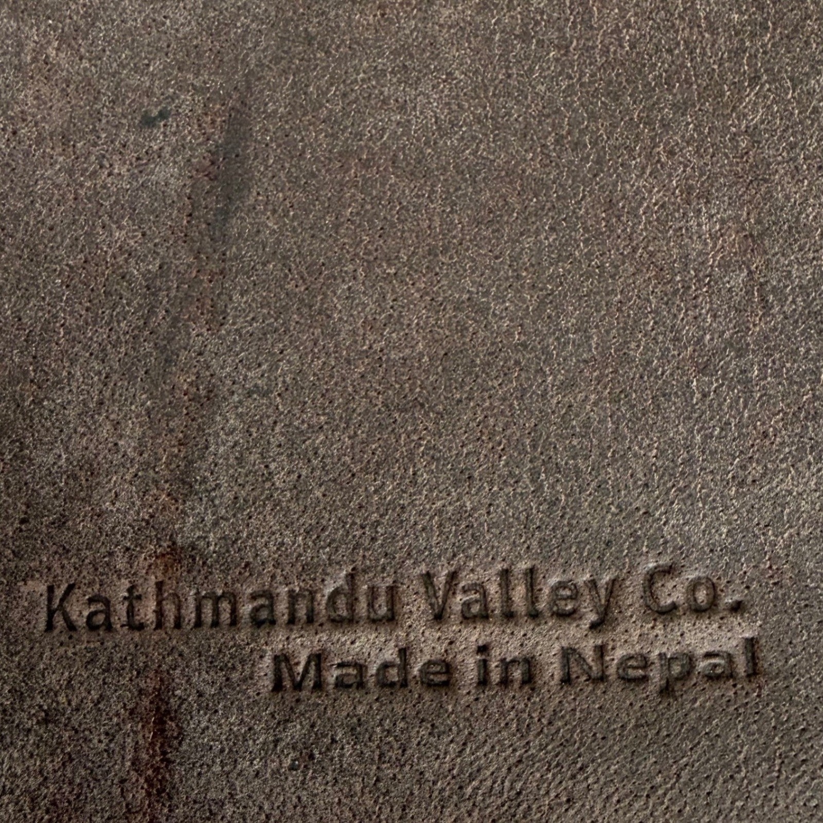 Kathmandu Valley Co Leather Journal Lokta Paper Handmade Nepal Brown Suede 5.5×8