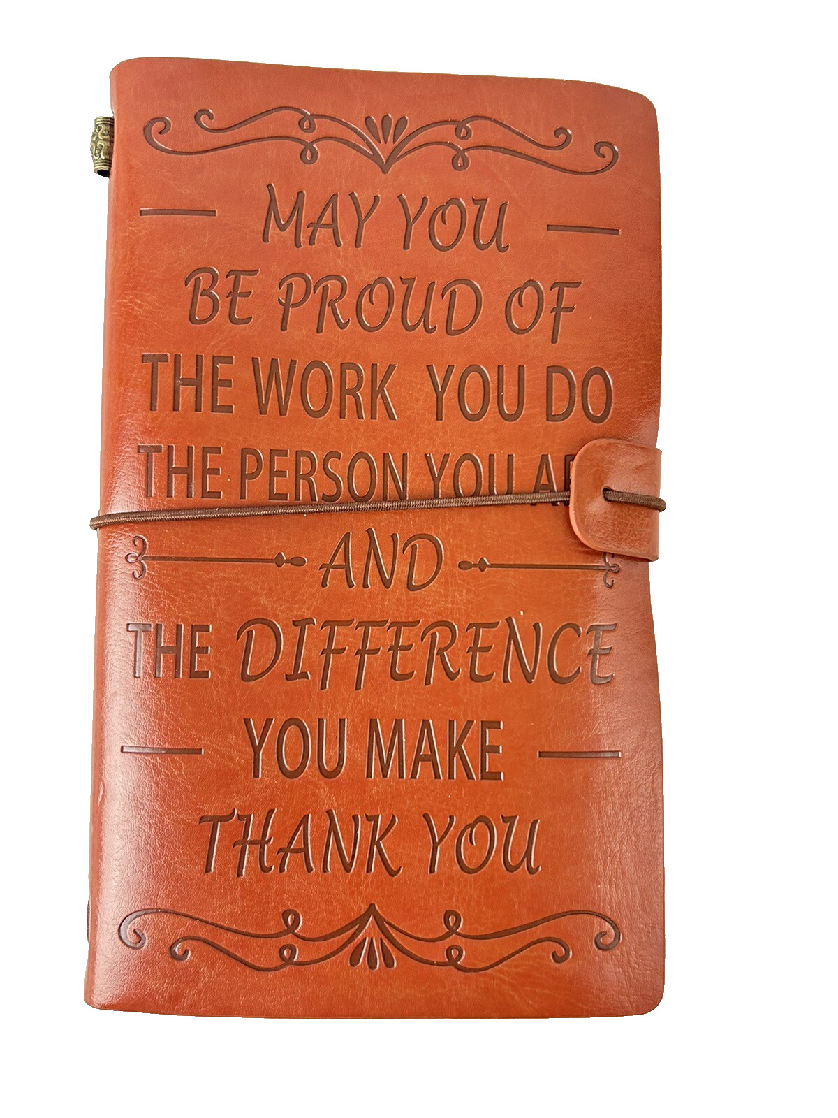 Inspirational Faux Leather Journal Notebook Thank You Gift Teacher Nurse 8×5
