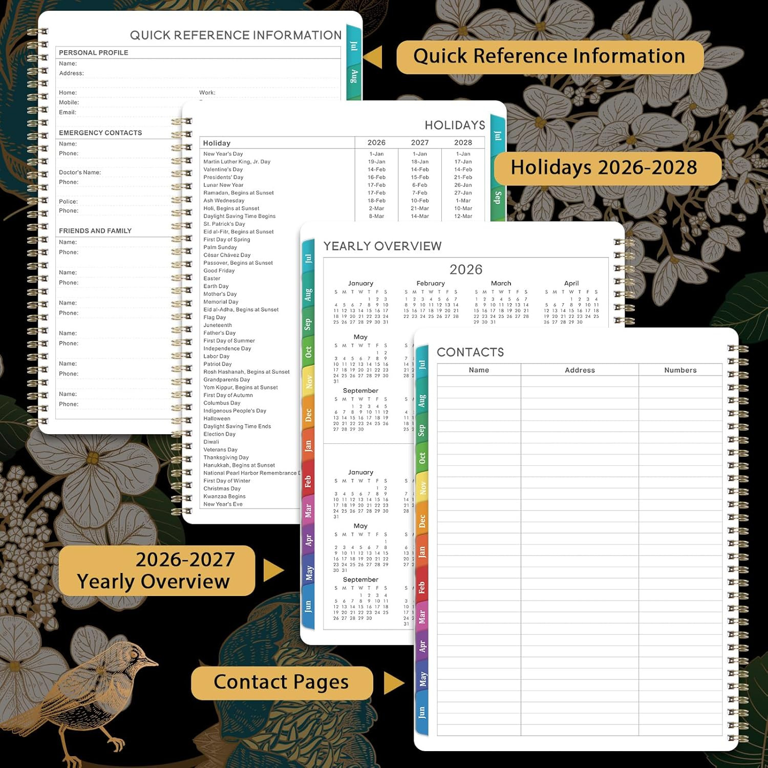 Planner 2026-2027 – Academic Planner 26-27, Jul.2026 – Jun.2027, 8″ x 10″, 2026-