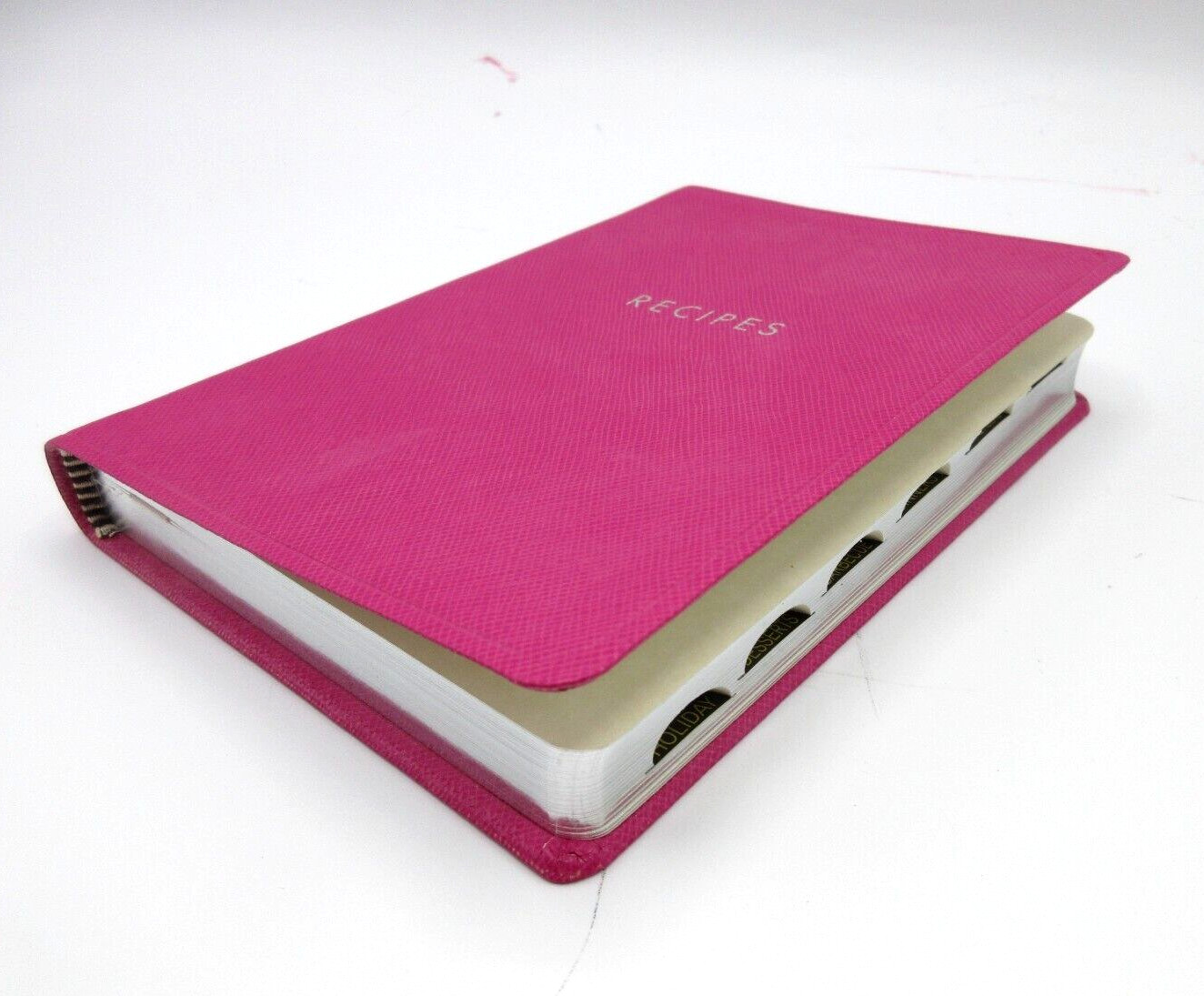 RECIPES Planner Notebook 4×6″ Soft Cover with Tabs Graphic Image Post PINK