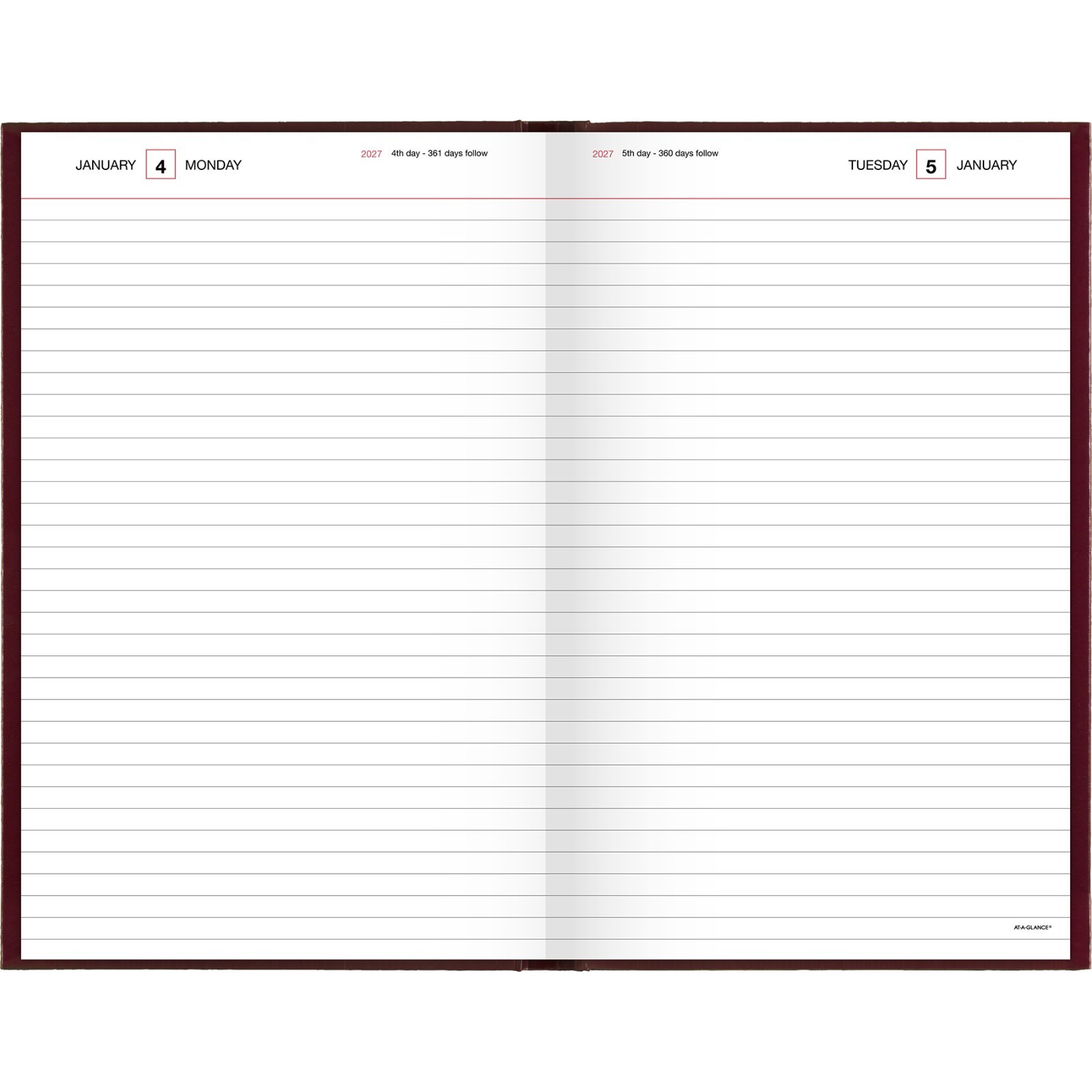 2026 At-A-Glance Standard Diary SD376 Daily Reminder, 7-3/4 x 12″