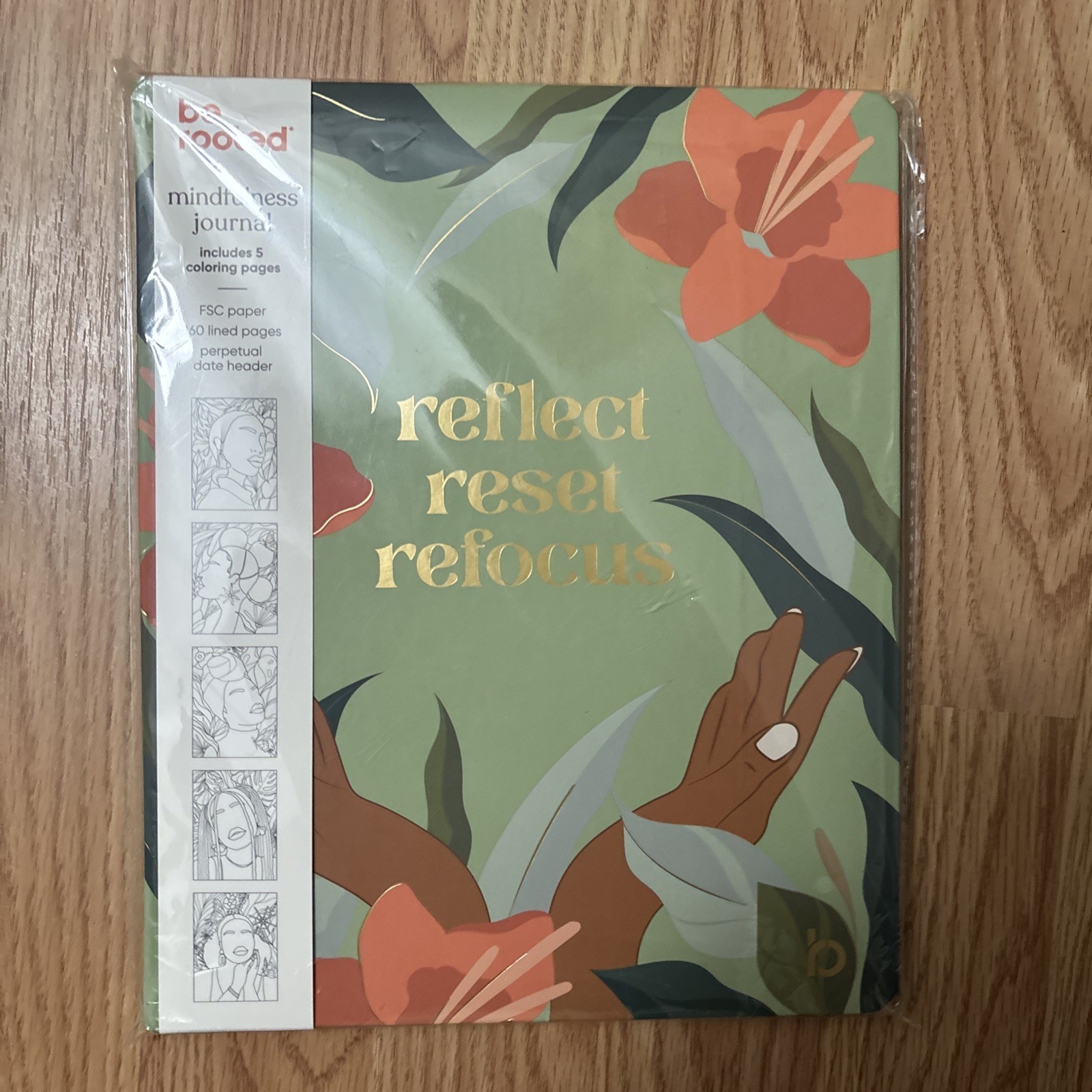 Be Rooted Mindfulness Journal With Coloring Pages Notebook Reflect Reset Refocus