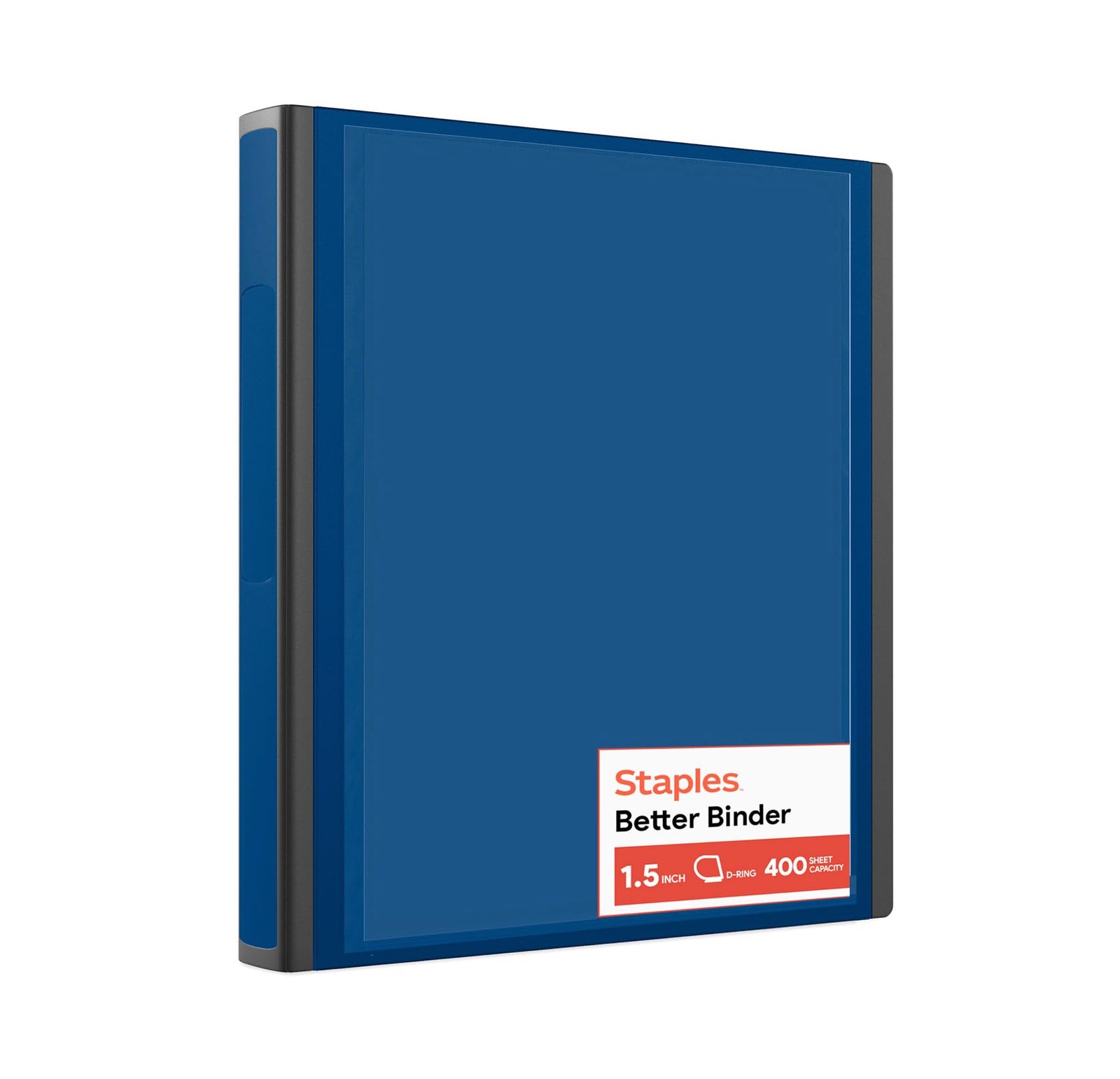 Staples Better View 1.5-Inch D-Ring Binder, Blue – Durable 1.5-Inch,