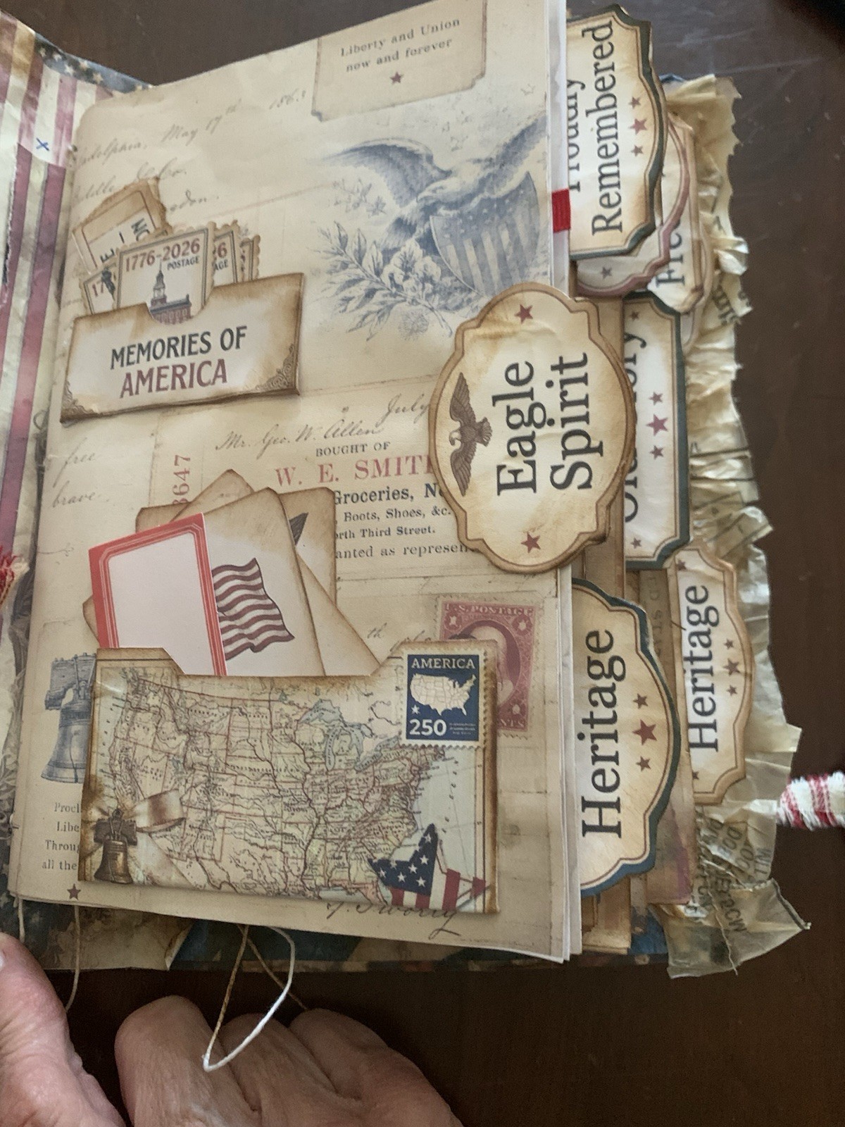Junk Journal Patiotic 250th For Journals Or Pictures