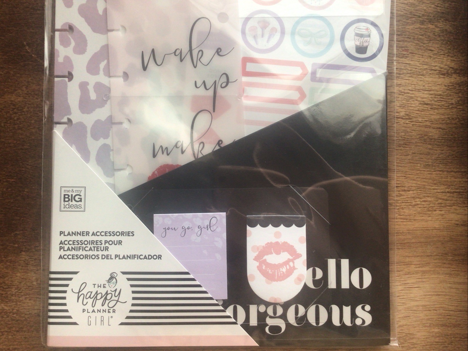 New Happy Planner Girl 74 Pcs Accessories~Glam Girl~ Stickers Folder Sticky Note