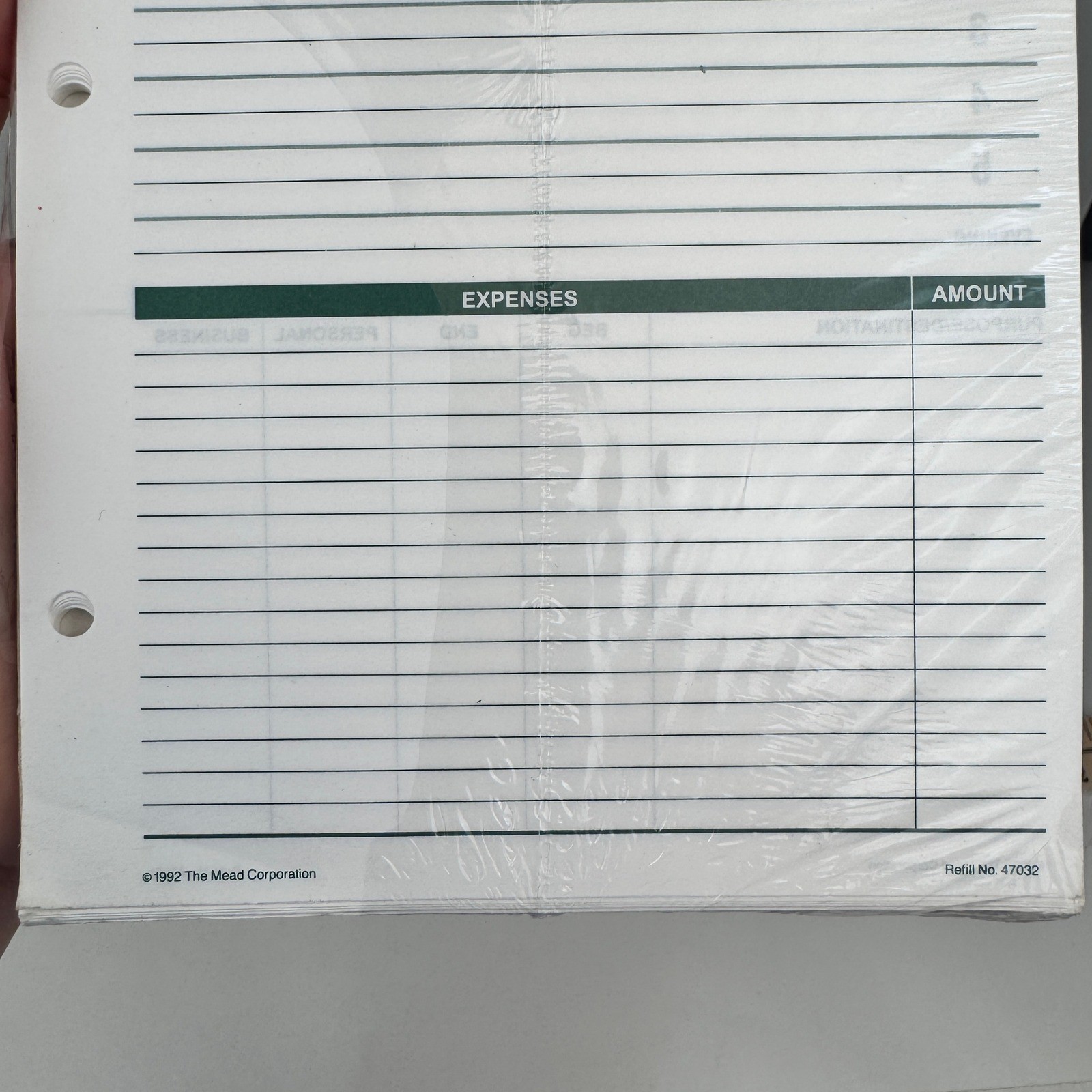 Vtg 92 Mead Cambridge Undated Daily Planner Telephone Address Refill Sheets READ