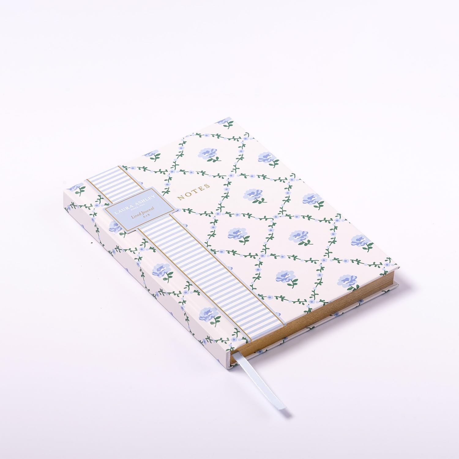 Laura Ashley Premium Hardcover Writing Journal | 256 Lined Pages | 6X8, White