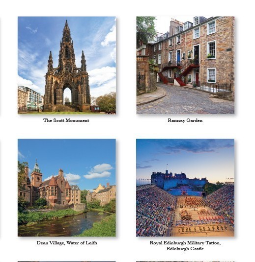 Calendar 2027 Edinburgh Wall Planner Organiser Holyrood House Military Tattoo