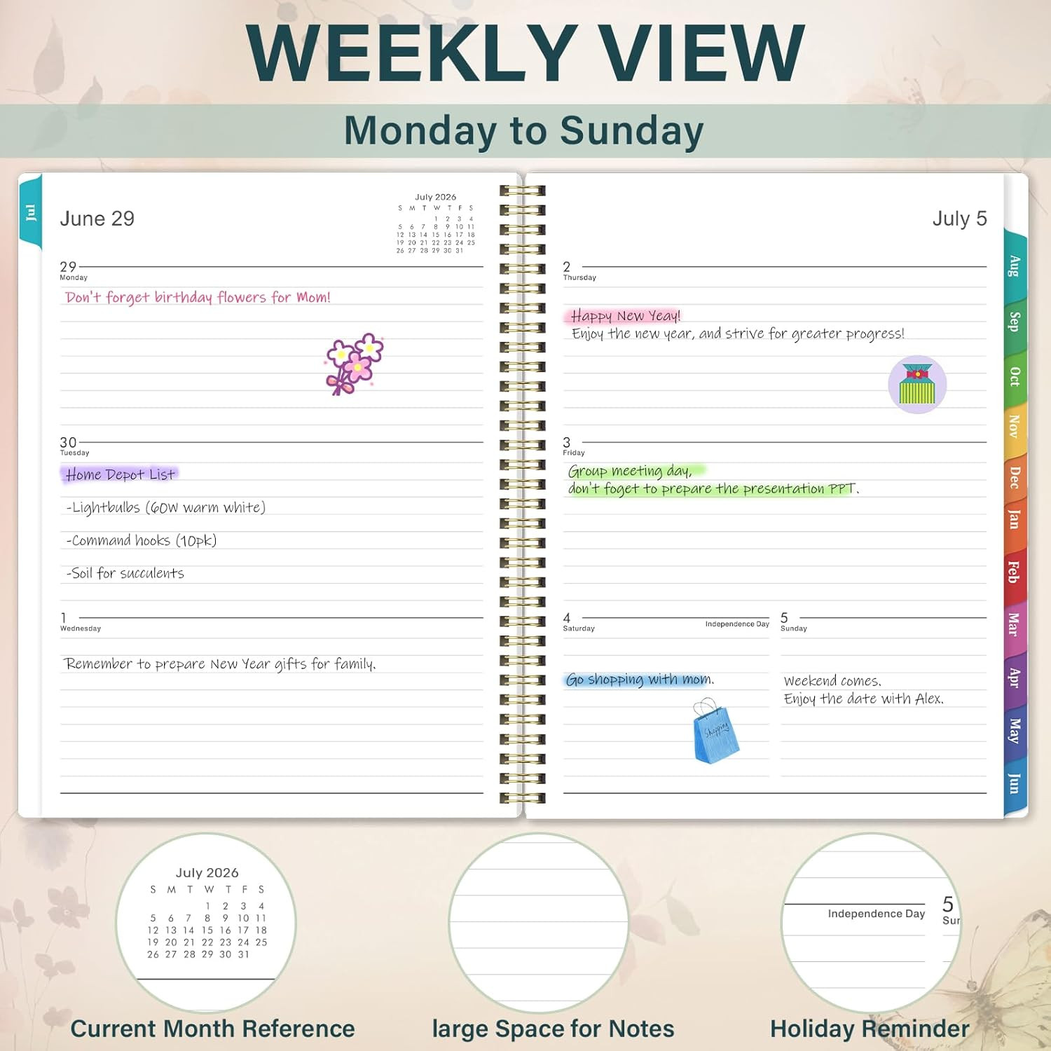 Planner 2026-2027 – Academic Planner 2026-2027, July 2026 – June 2027, 11” X 8.5