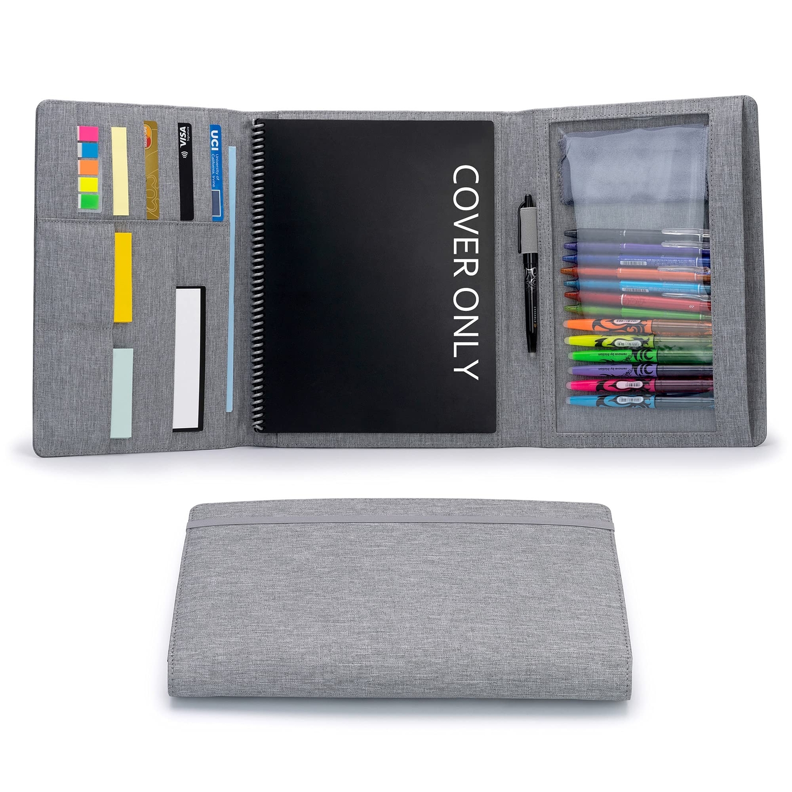 Folio Cover Compatible with Rocketbook Fusion, Panda, Everlast, Waterproof Fa…