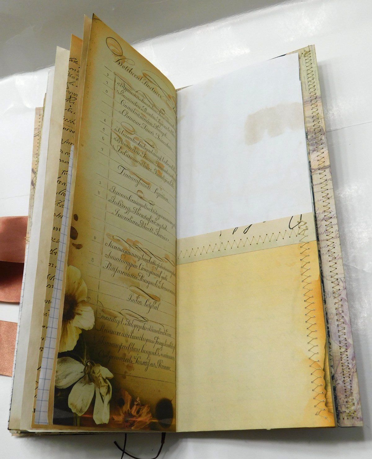 Tall Junk Journal Blank Diary Travelers Notebook 116 Page Vintage Style K