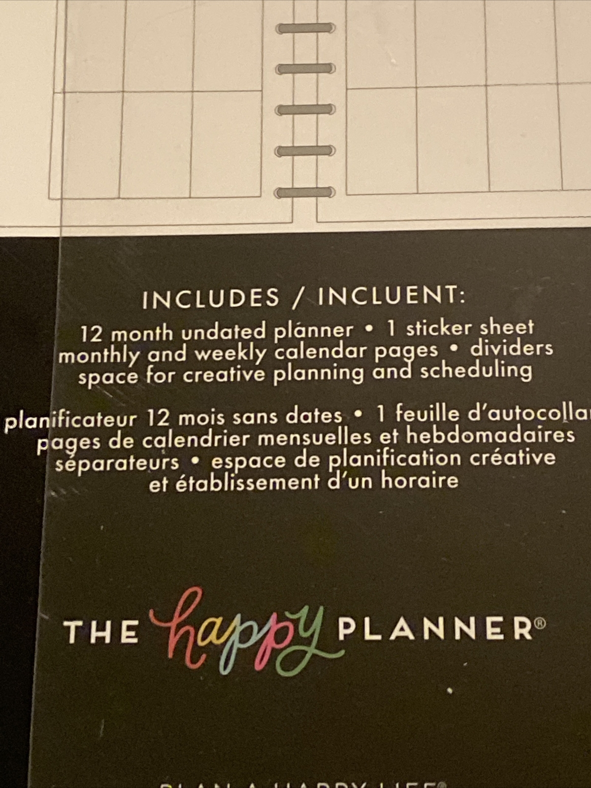Disney Happy Undated Planner 12 Months Modern Vertical Accessories Envelopes NEW