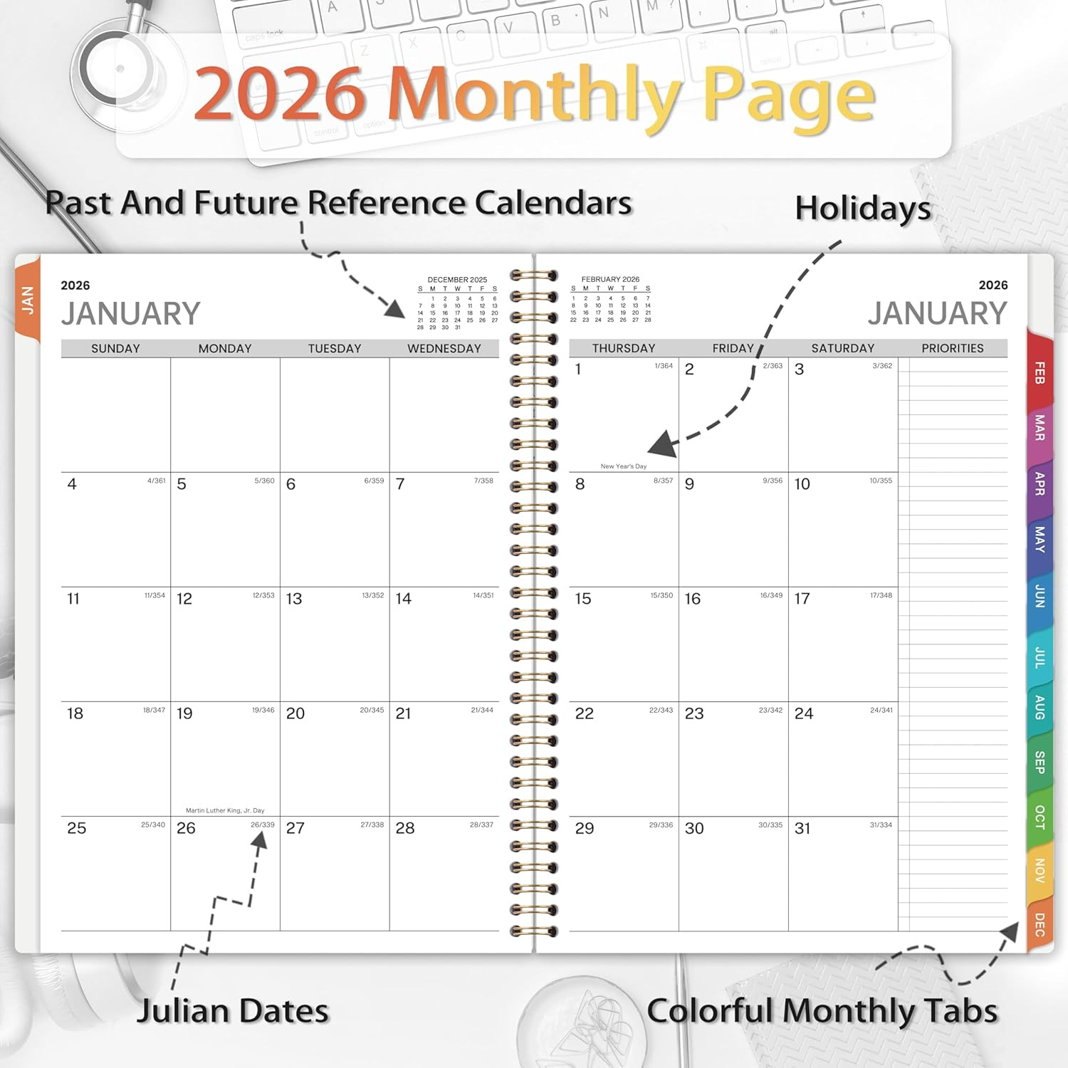 2026 Appointment Book – 2026 Planner, Daily Hour Planner, Weekly Monthly Planner