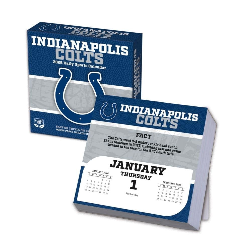 TURNER SPORTS Indianapolis Colts 2026 Box Calendar (26998053041) Small, 2026