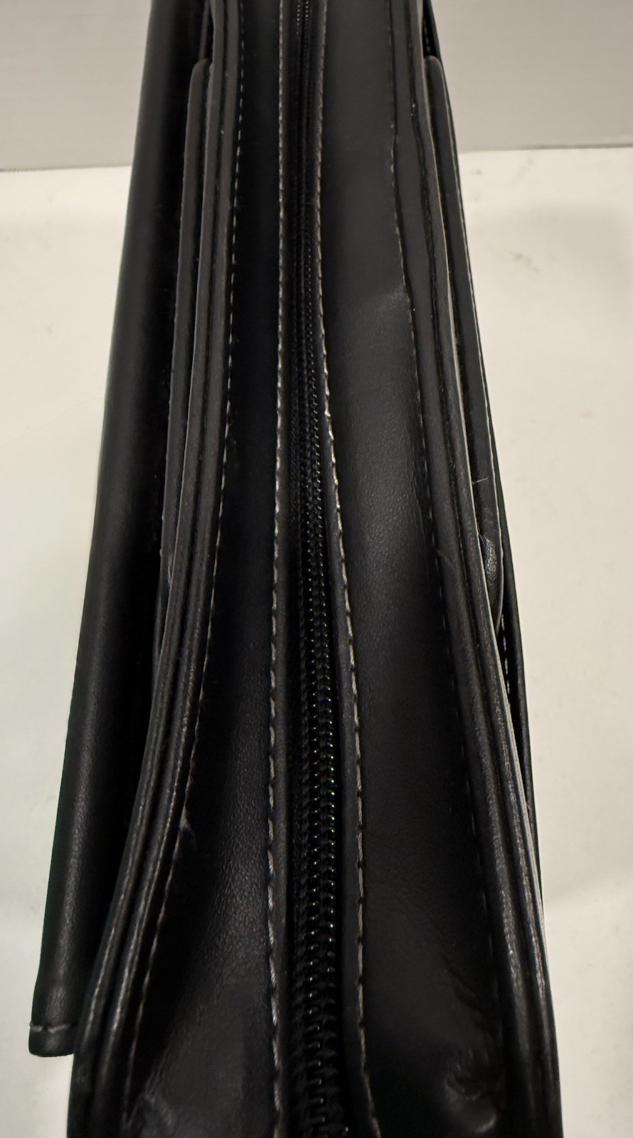 Franklin Covey Black 7 Ring Binder Planner Organizer Handles Zip Tote w/Handles