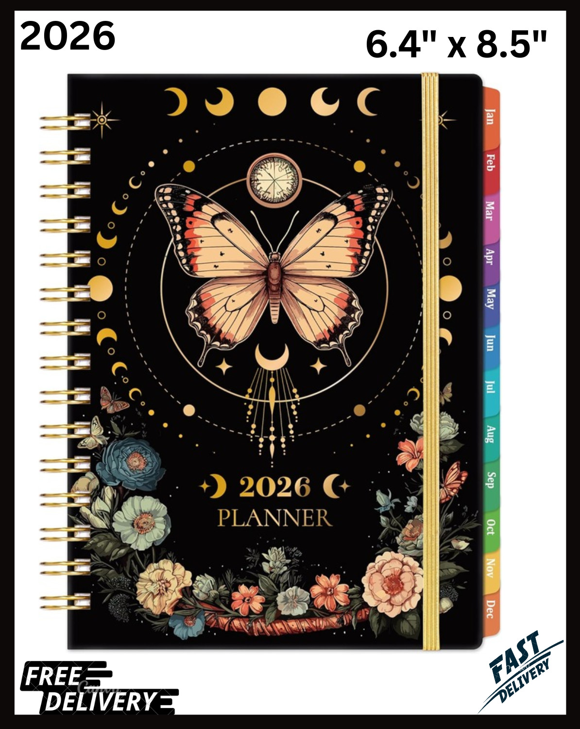 2026 Planner – Planner 2026, Jan 2026 – Dec 2026, 6.4″ x 8.5″, Weekly and Monthl