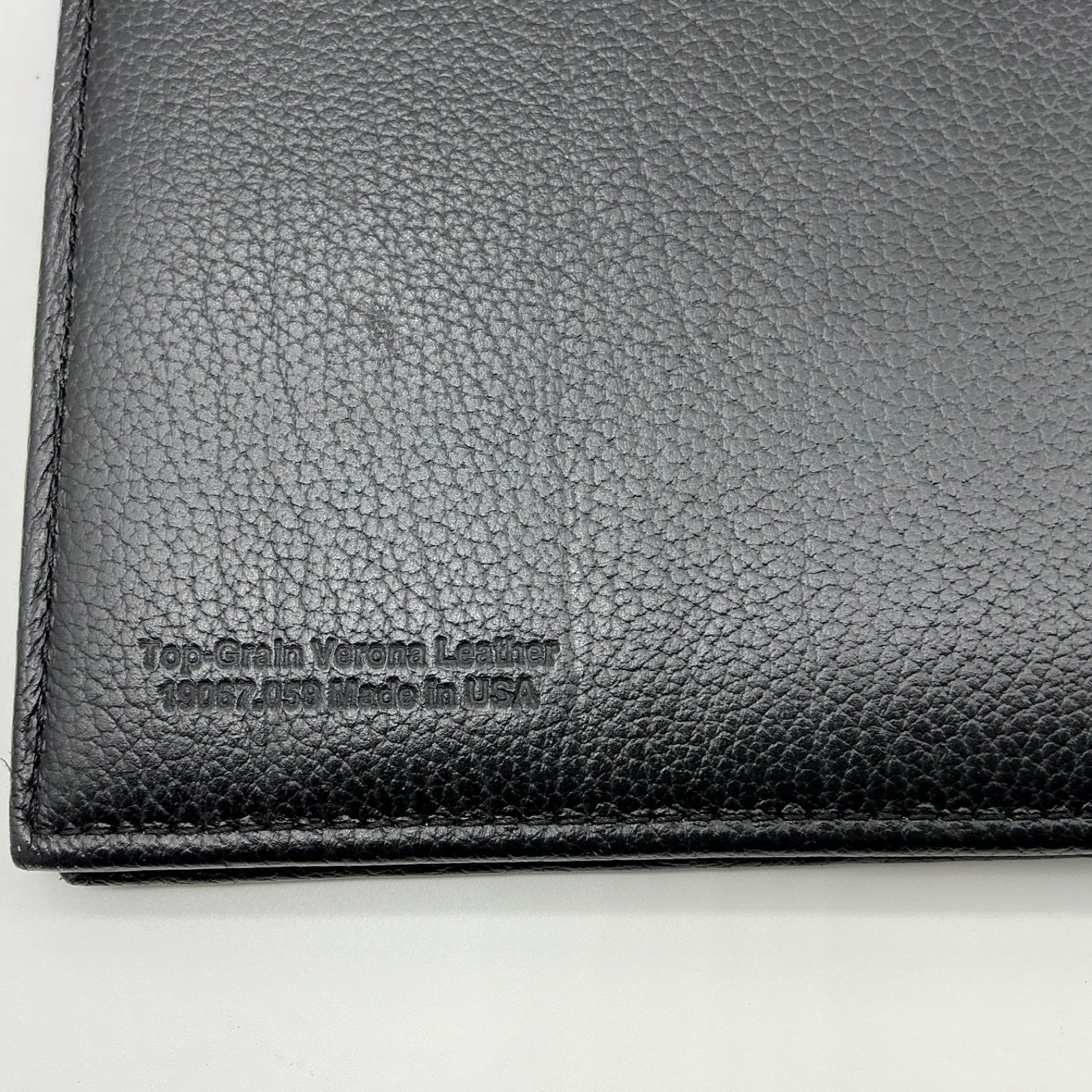 Vintage Franklin Covey Folder Folio Top Grain Verona Leather Black 1996