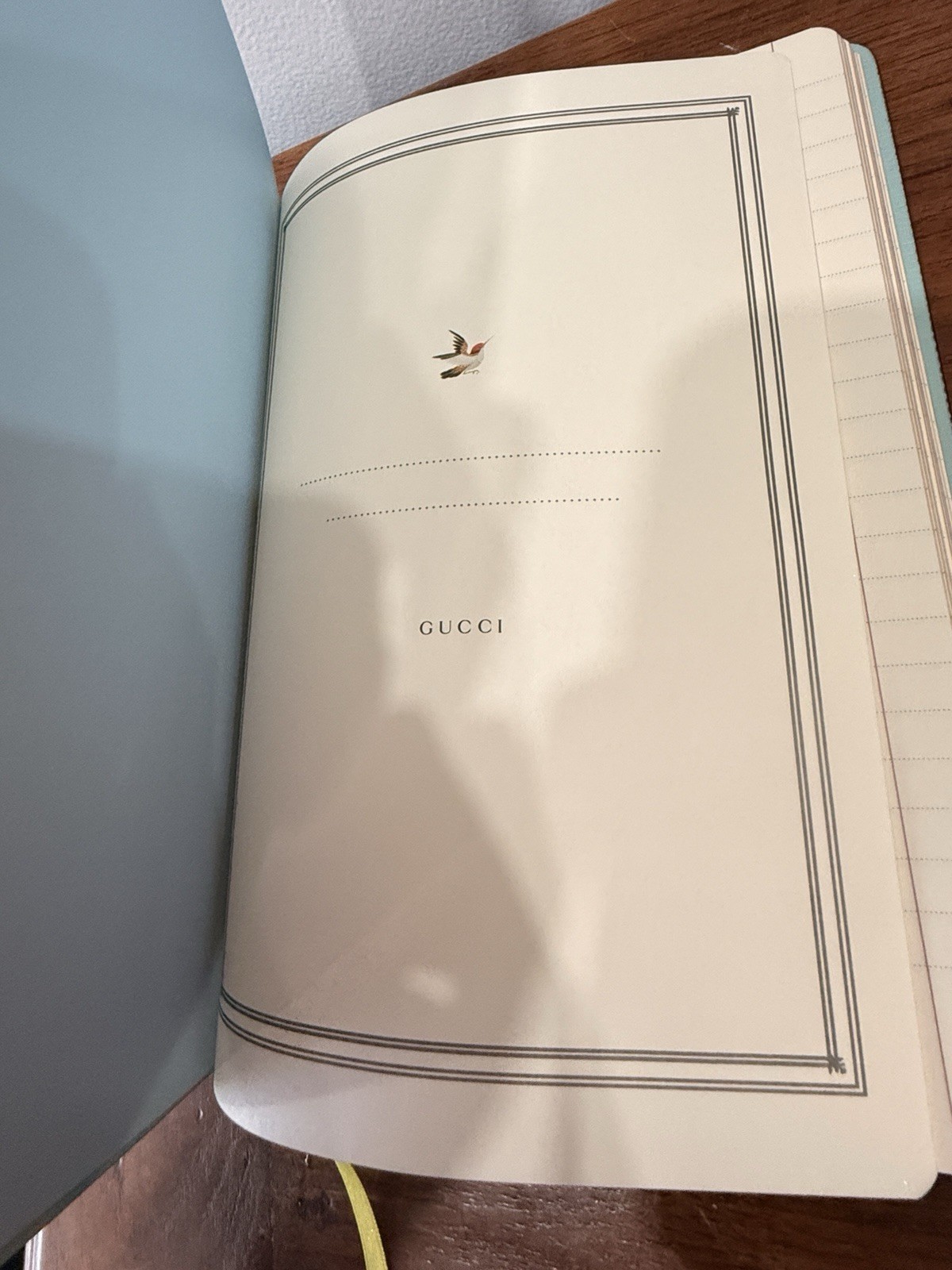 Authentic Gucci Tian Luxury Lg Notebook Journal Brand New with Box and Dust Bag