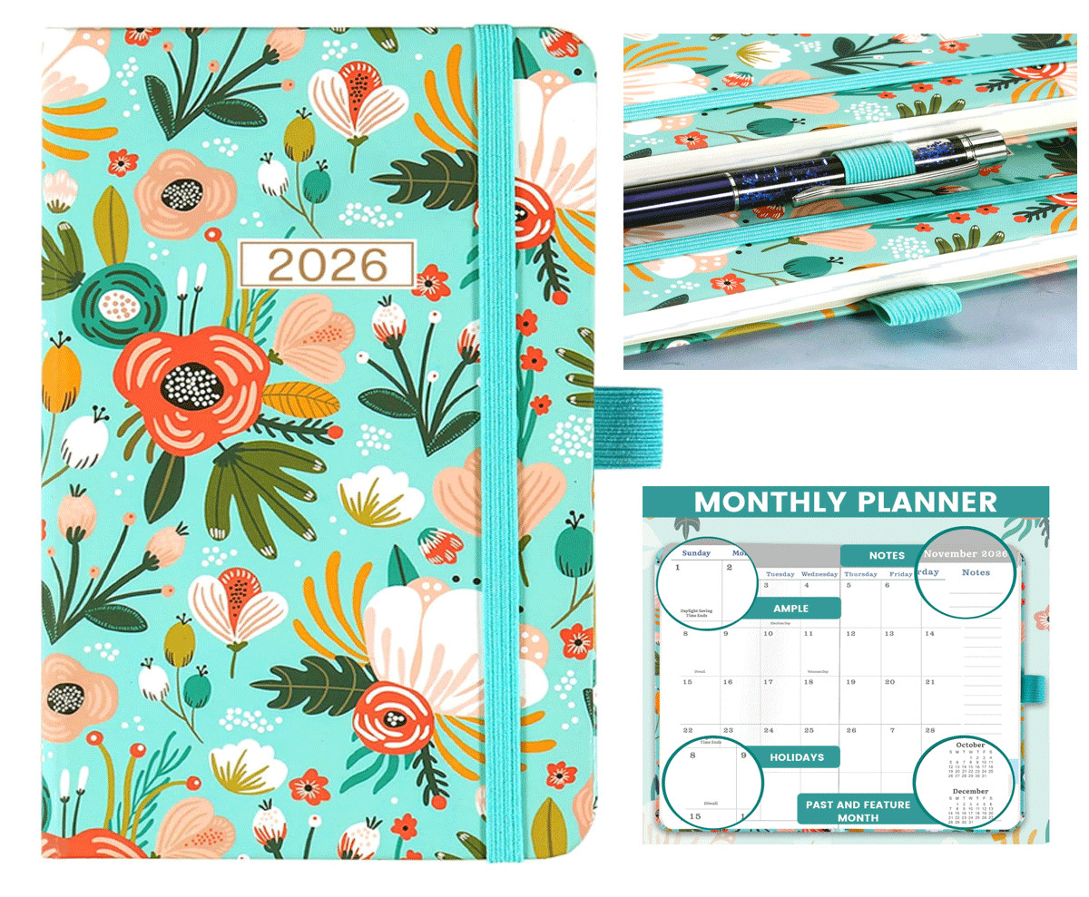 2026 Pocket Planner/Calendar – Weekly & Monthly Planner 2026, JAN 2026 – DEC 202