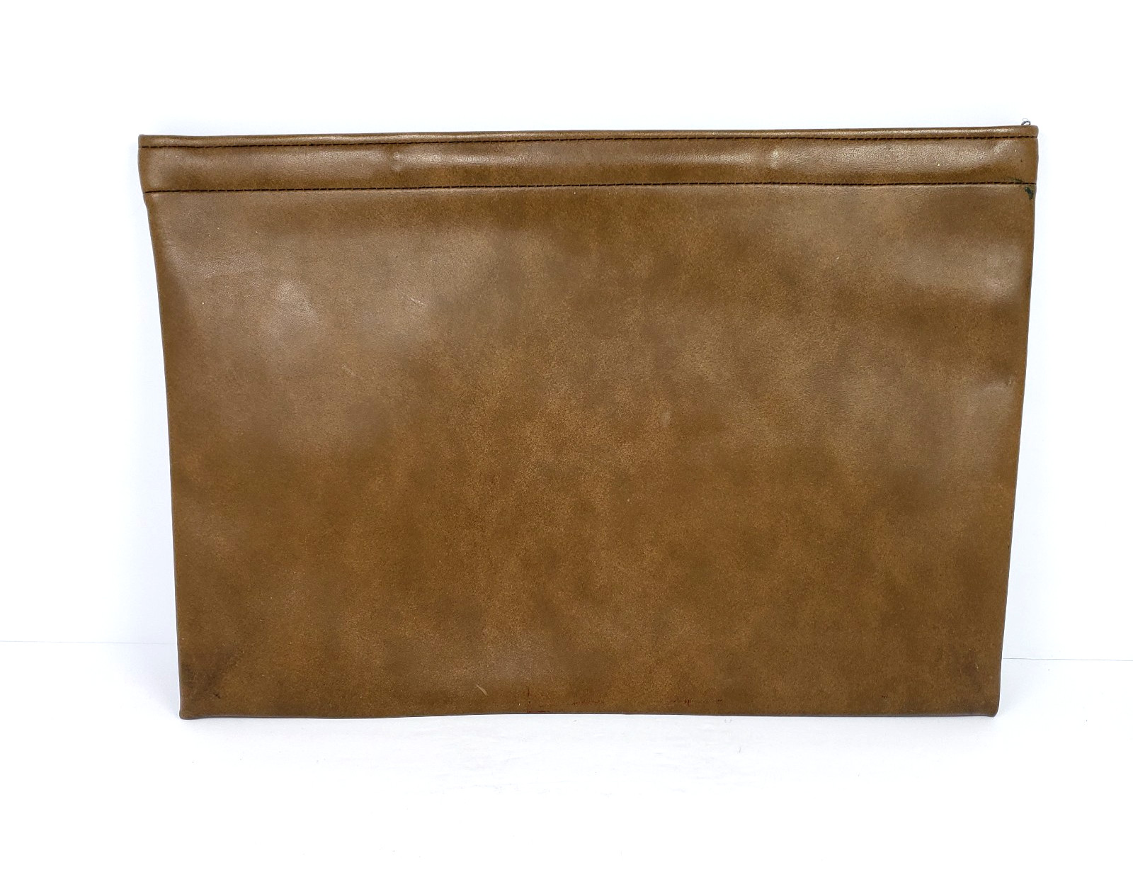 Vintage Hazel Brown Leather 17″x12″ Portfolio Satchel Document Case