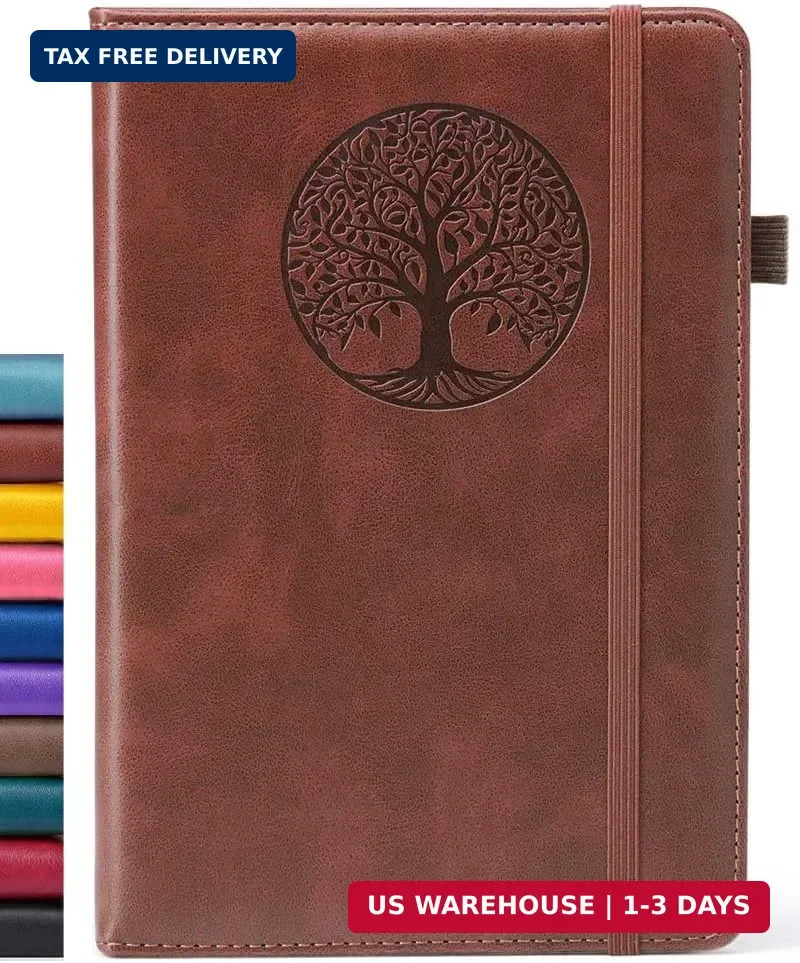 Lined Journal Notebook for Women & Men, Hardcover Leather Journals for Writing,