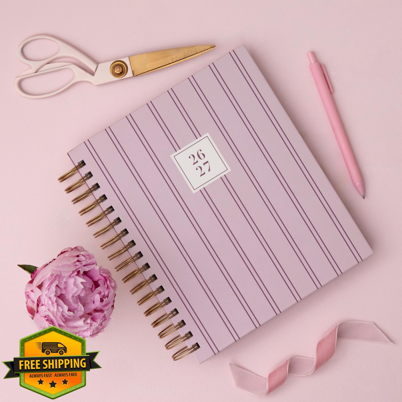 Blue Sky Laine Pink 7″ x 9″ Planner