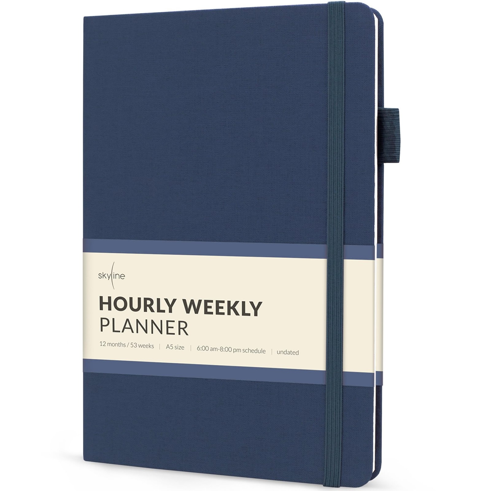 Hourly Weekly Planner – Undated Agenda & Daily Appointment Book – Time Blocki…